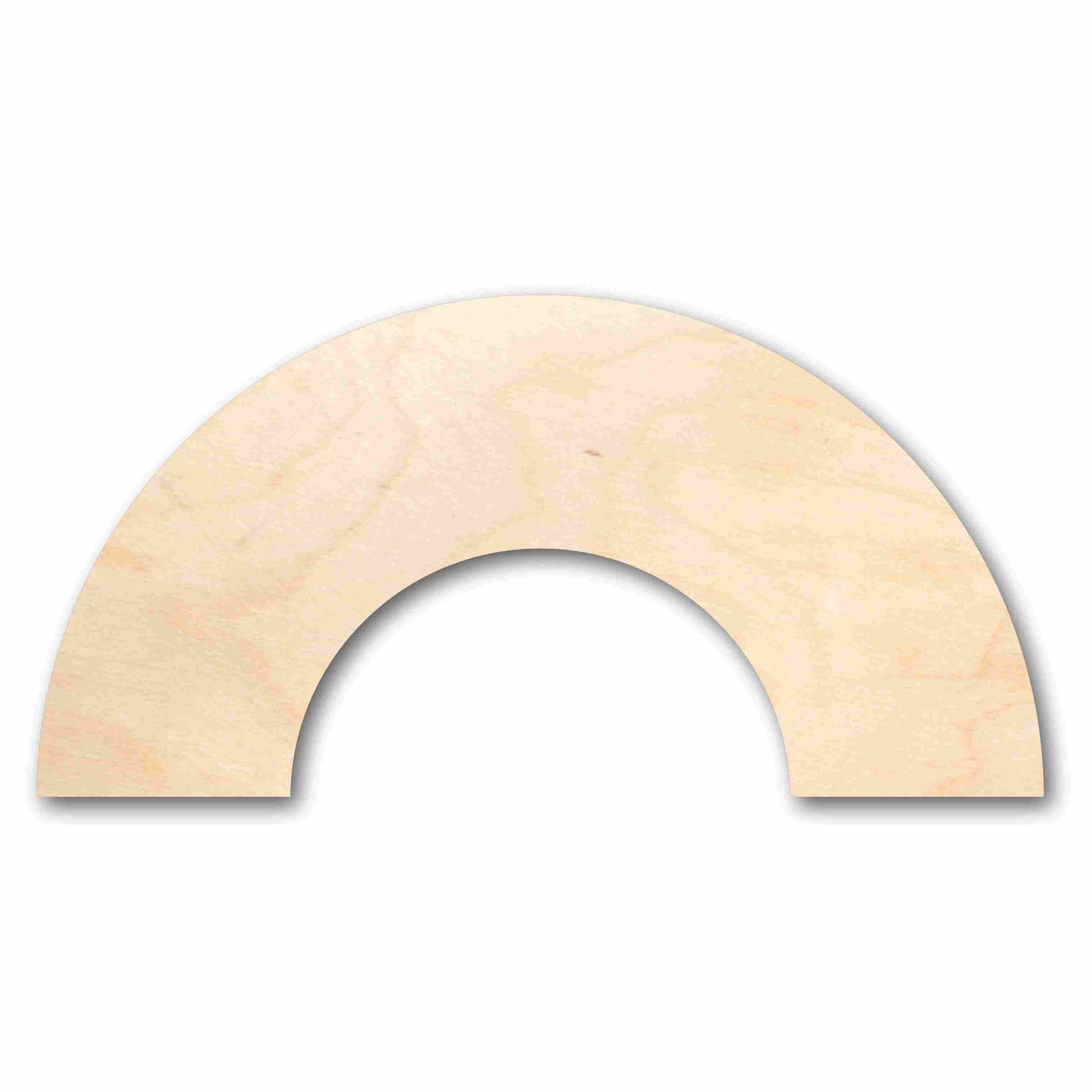 Unfinished Baltic Birch Wood Rainbow Silhouette for Up to 46 Different DIY Craft Projects