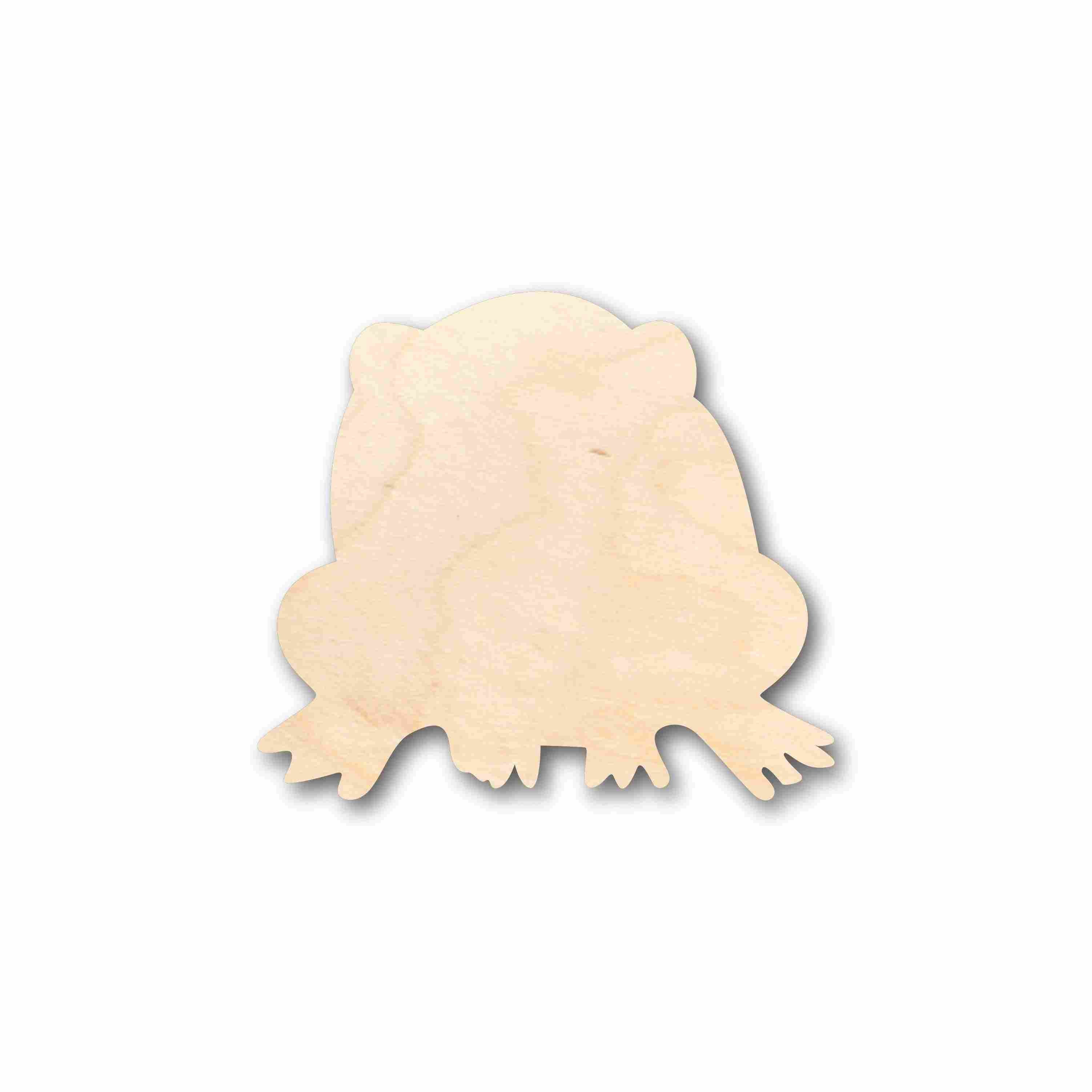 DIY Unfinished Sanded Wood Toad Silhouette - Up to 46 Craft Projects