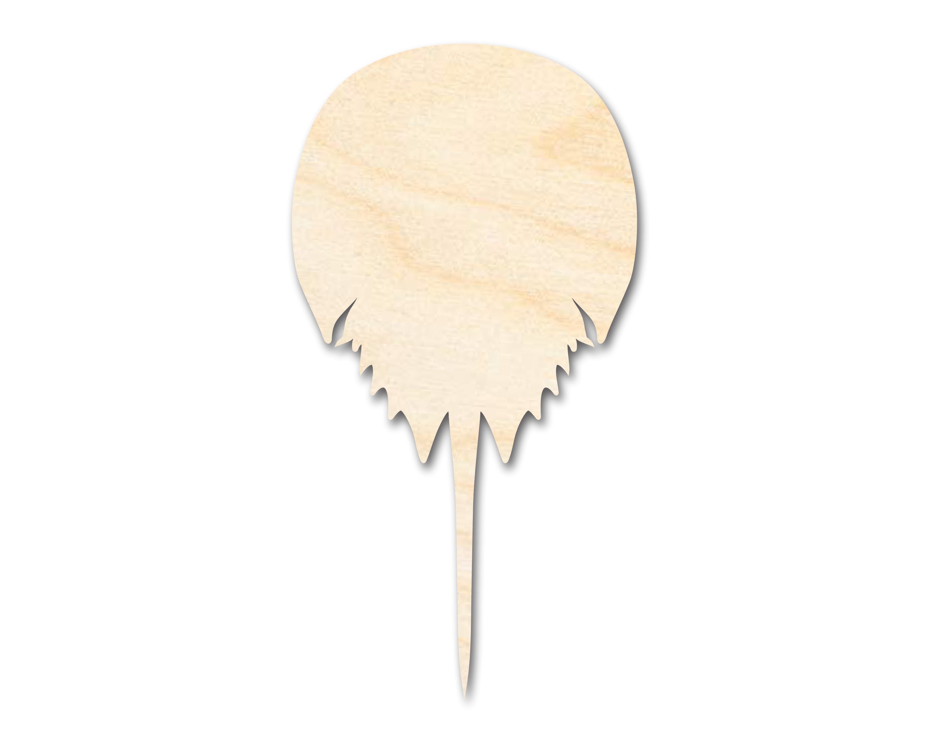 Unfinished Wood Horseshoe Crab Shape | DIY Craft Cutout | up to 46 DIY