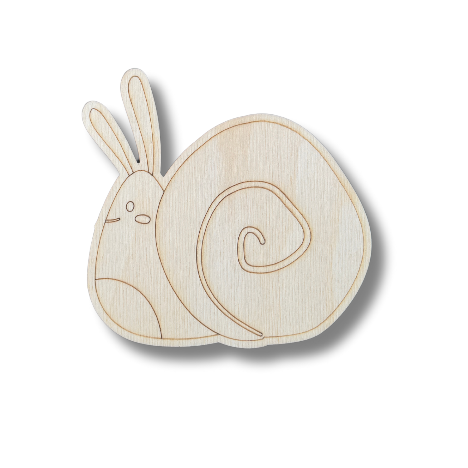 Unfinished DIY Wood Crafts: Etched Snail Shapes for Painting by Line up to 30