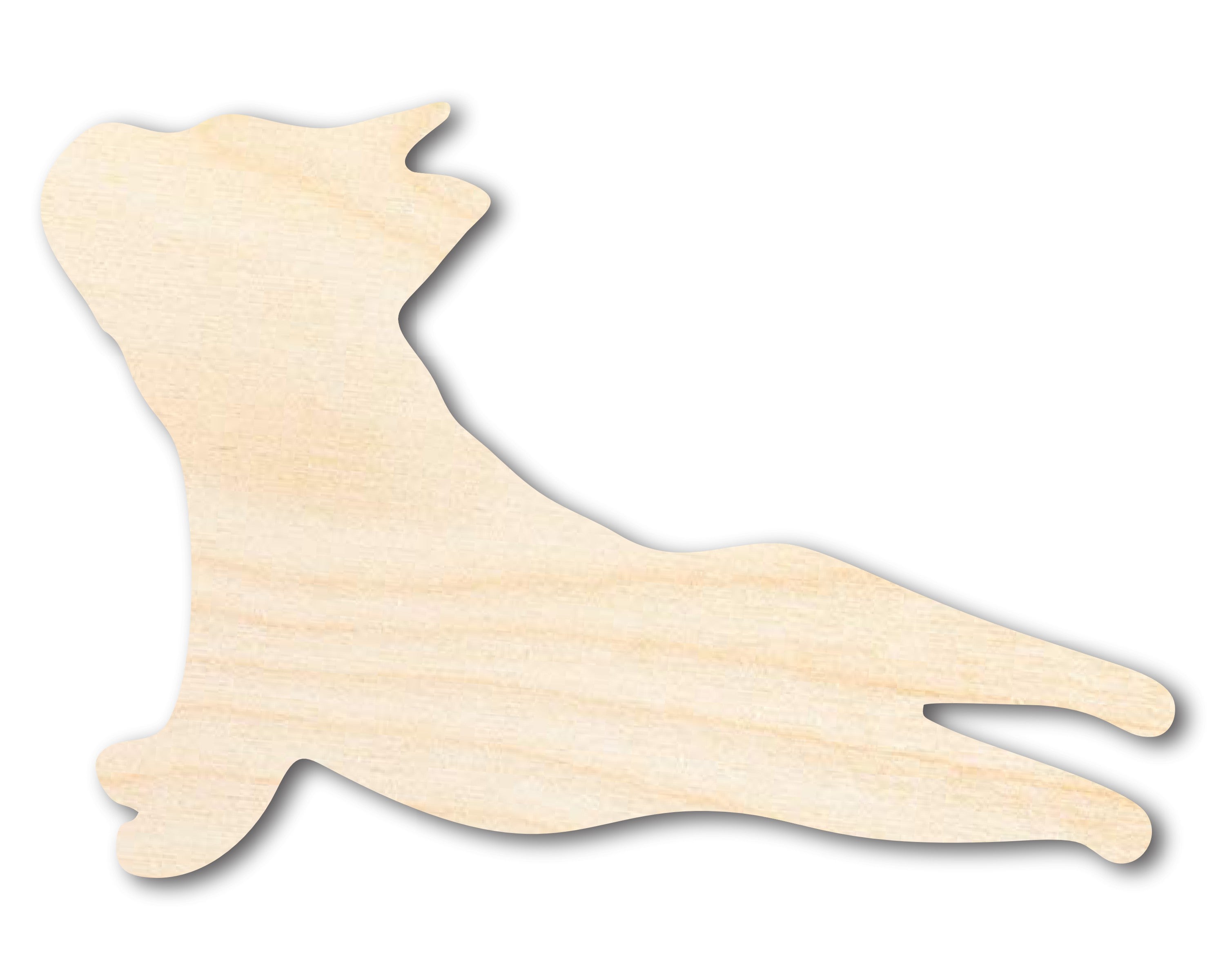 DIY Unfinished Baltic Birch Dog Silhouette Cutout up to 46 Inches