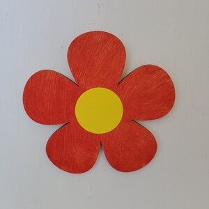 Unfinished Wood Spring - themed Flower - shaped DIY Craft Supplies up to 46 Pieces for Handicrafts