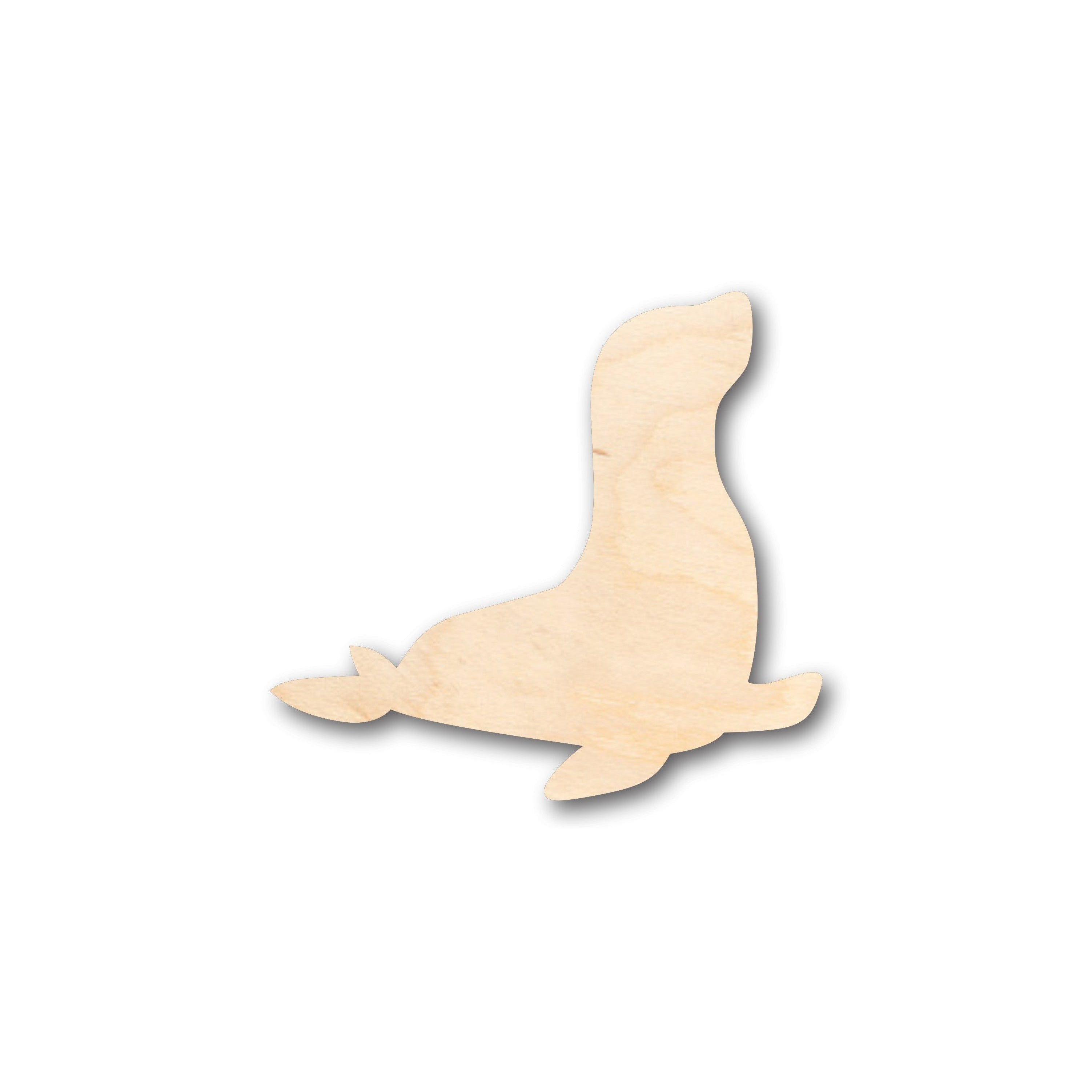 Unfinished Baltic Birch Wood Seal Shape Craft Supplies for Up to 46 DIY Projects