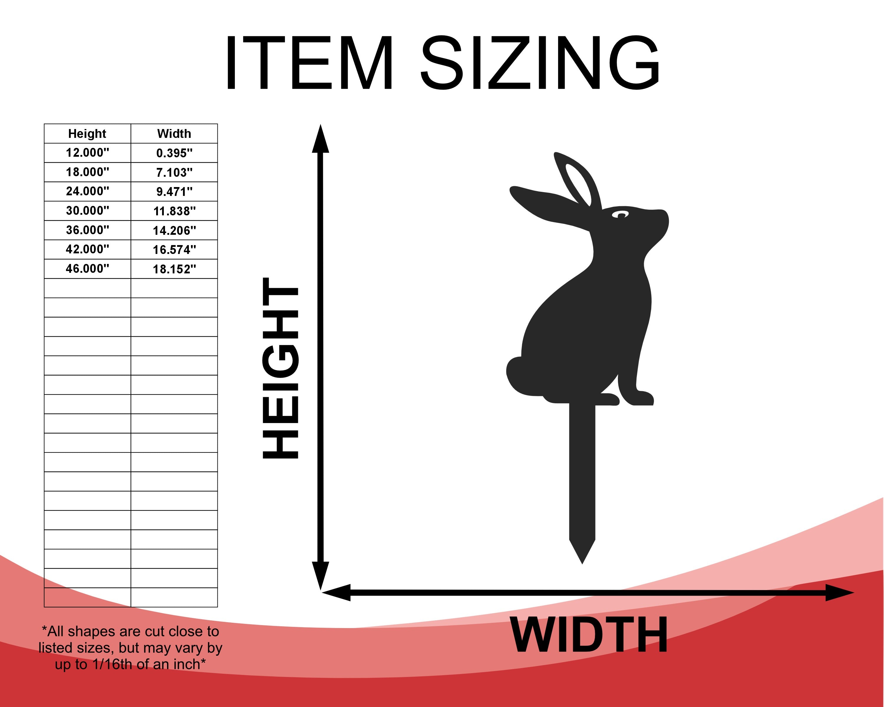 Decorative Metal Bunny-shaped Garden Stakes with Up to 24 Pieces and More than 20 Color Choices