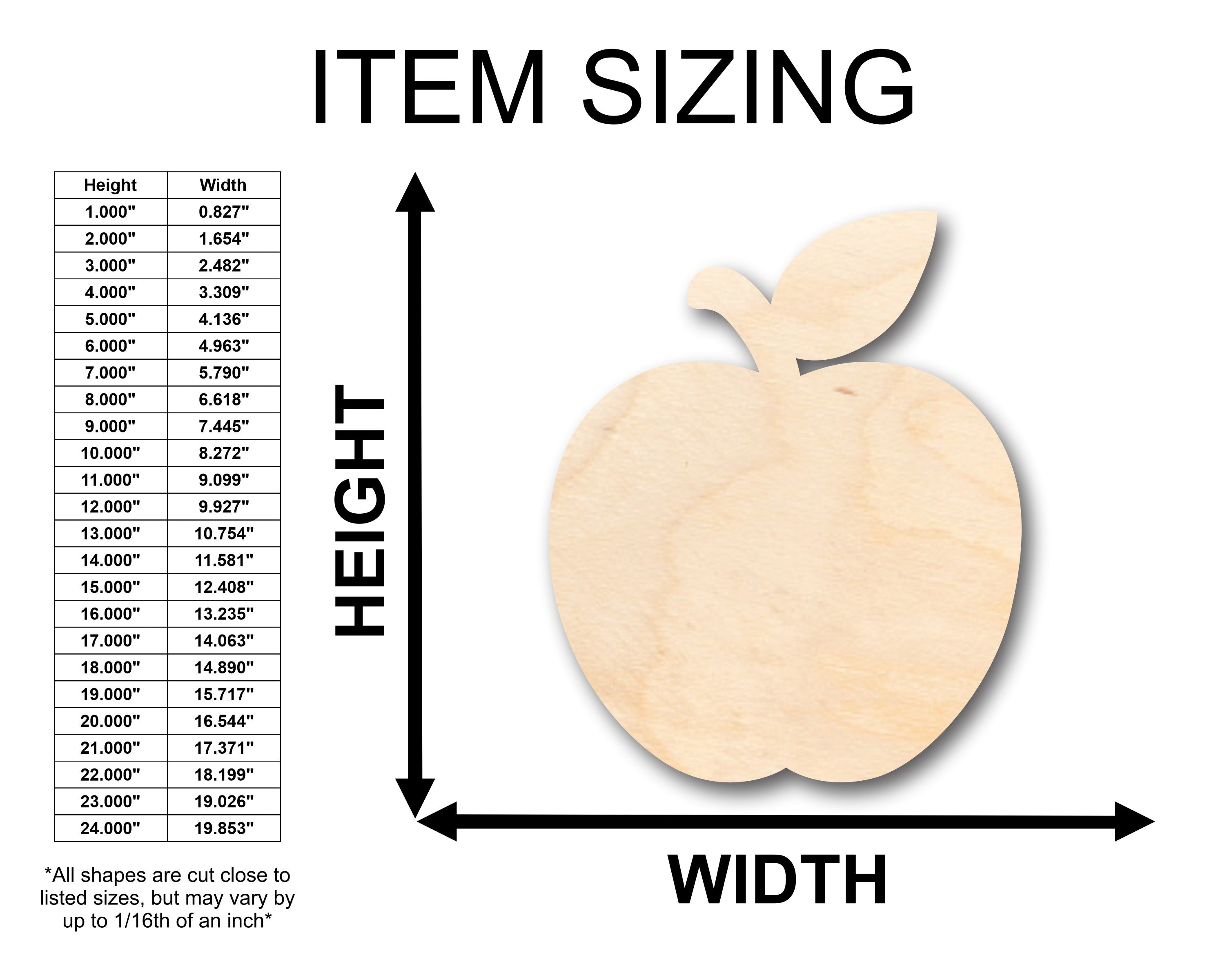 DIY Unfinished Wood Peach Shapes for Crafts (Up to 46 Pieces)