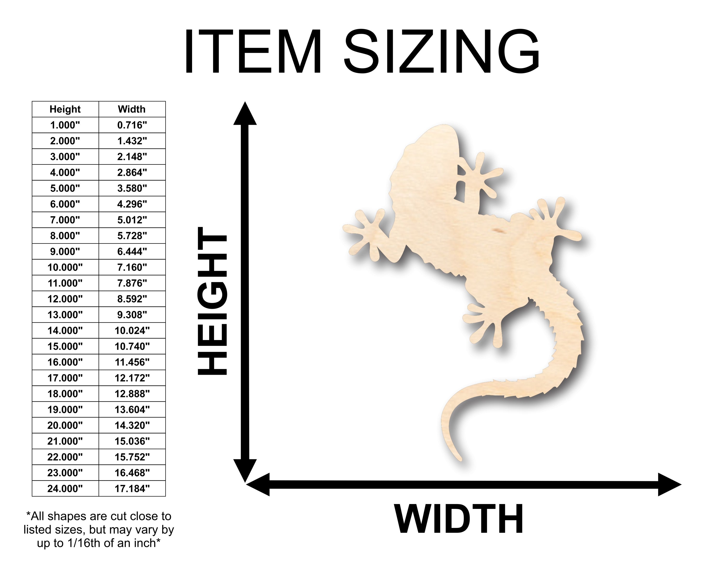 DIY Unfinished Wood Lizard and Gecko Shapes up to 46 Pieces for Crafts