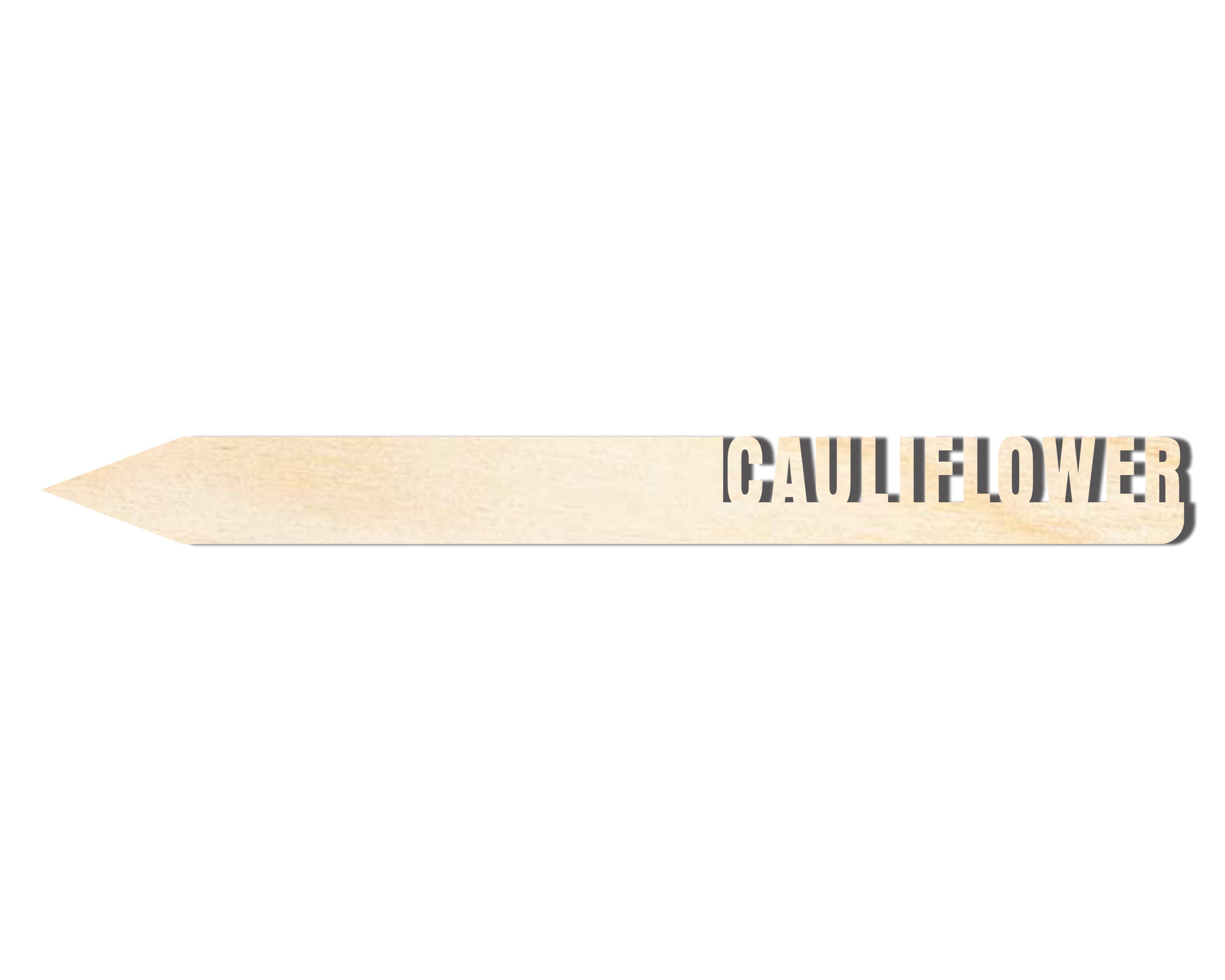Unfinished DIY Craft Cutout of Wood Cauliflower Garden Stake, Available for up to 24 DIY Projects