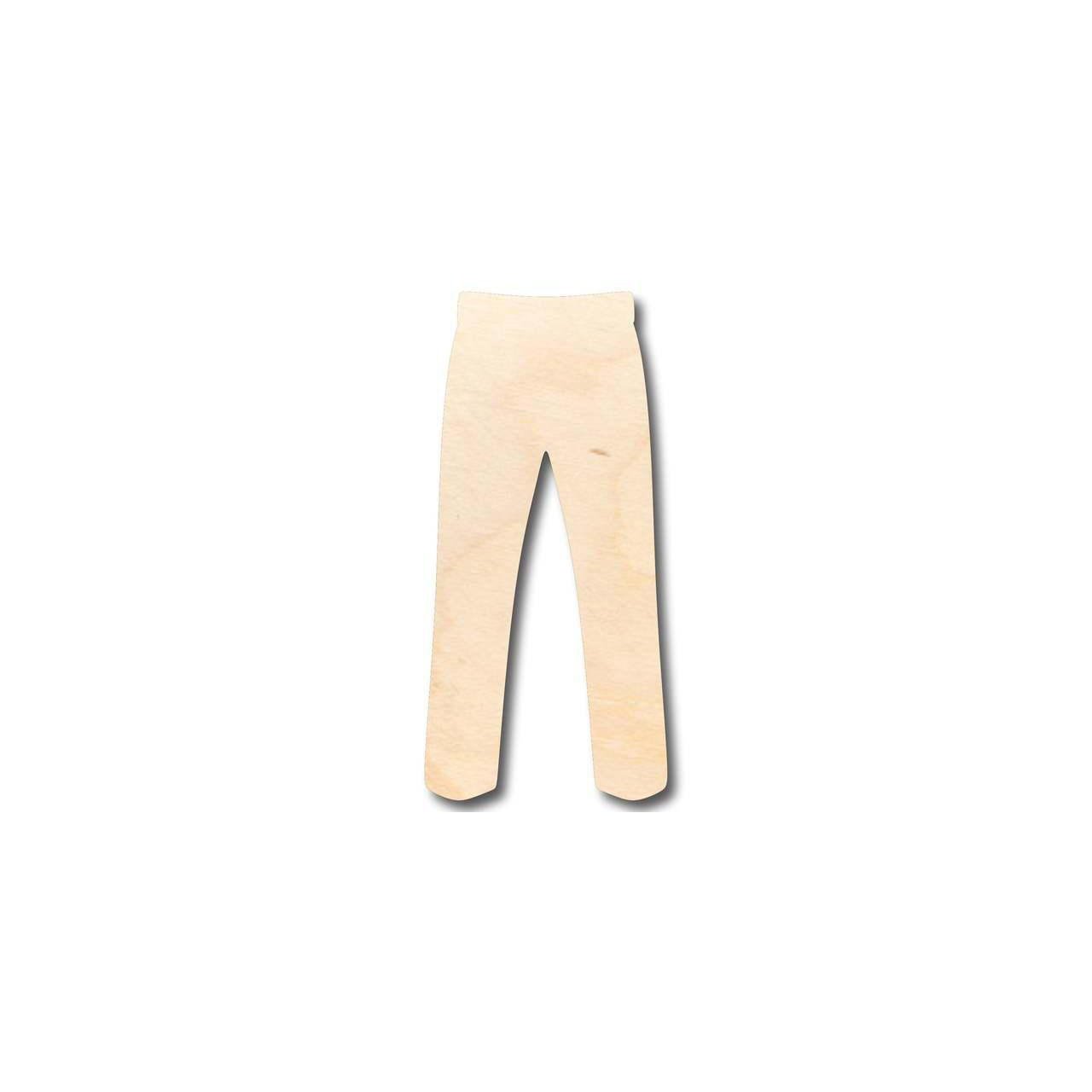 DIY Unfinished Wood Pants Shapes - Up to 24 Inches for Crafts