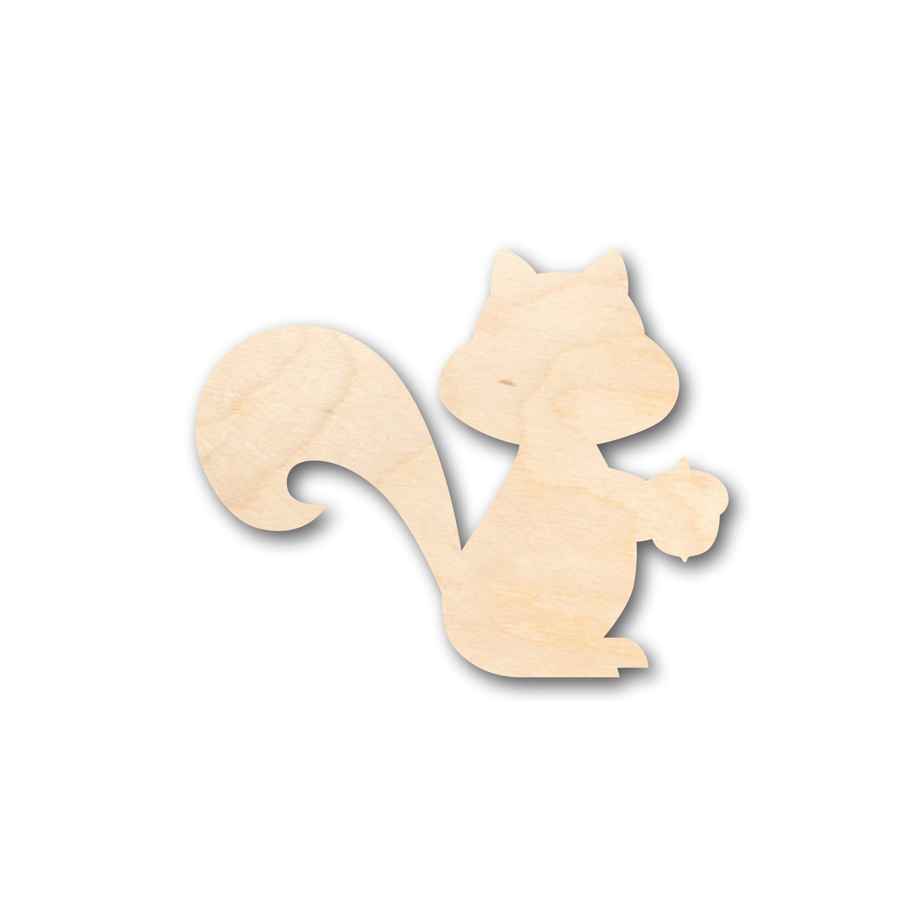 DIY Unfinished Cute Squirrel - Shaped Wood Crafts up to 46 Pieces