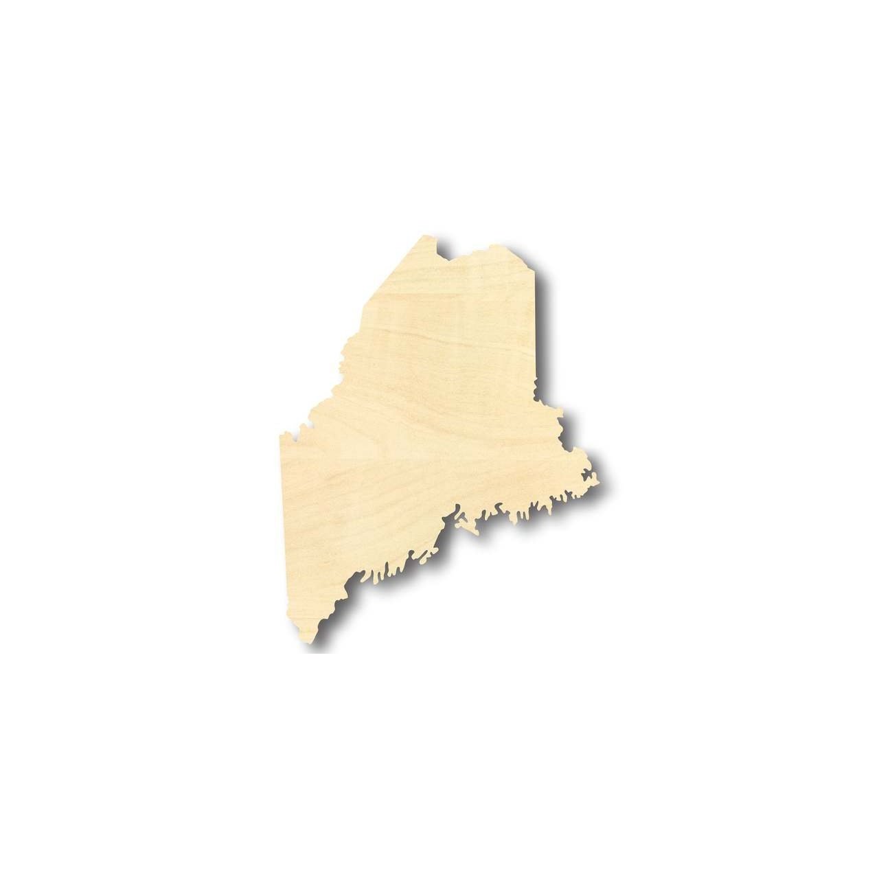 DIY Unfinished Maine State Shape Wood Crafts up to 46 Inches