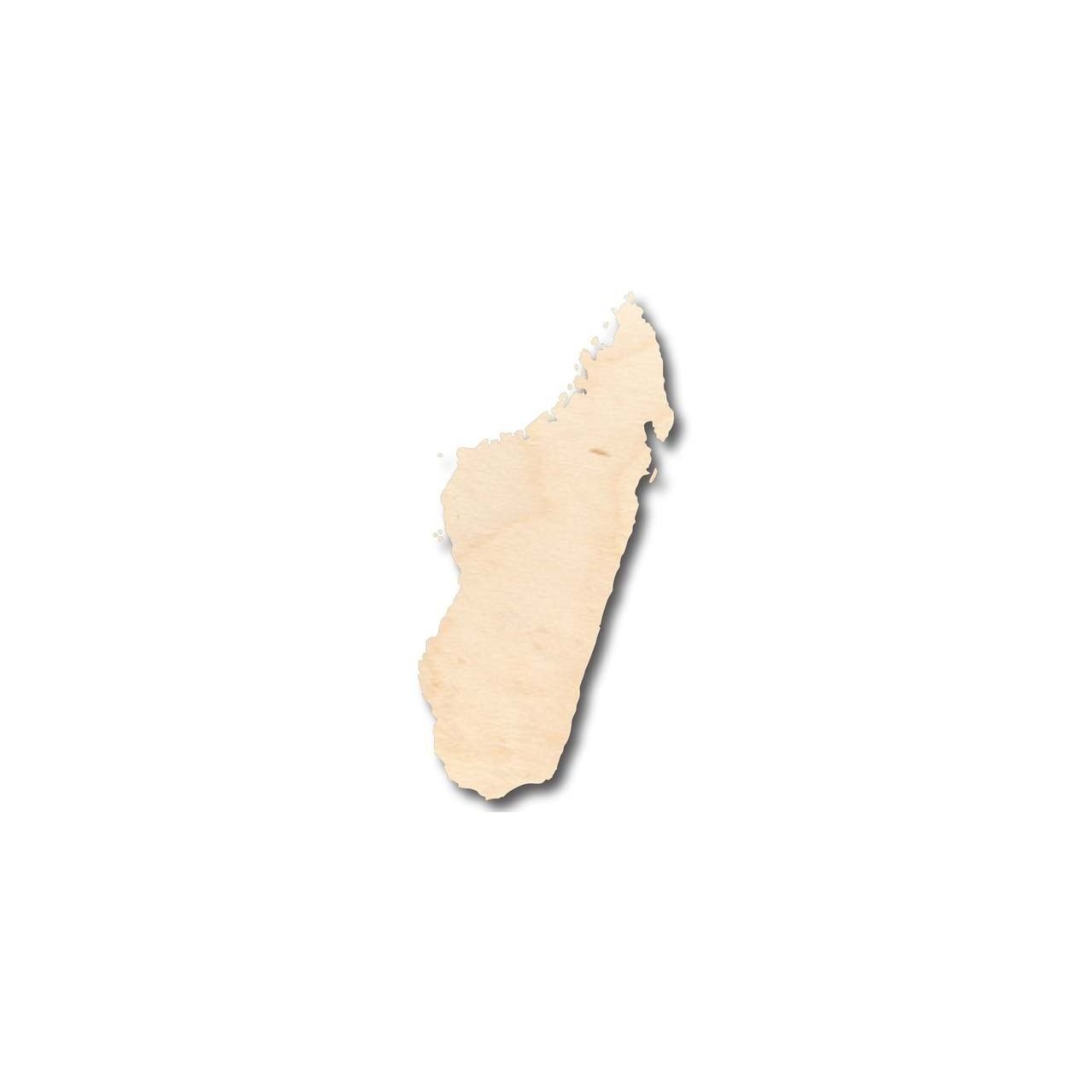 Unfinished Baltic Birch Madagascar Shape for Up to 46 DIY Home Decor Crafts