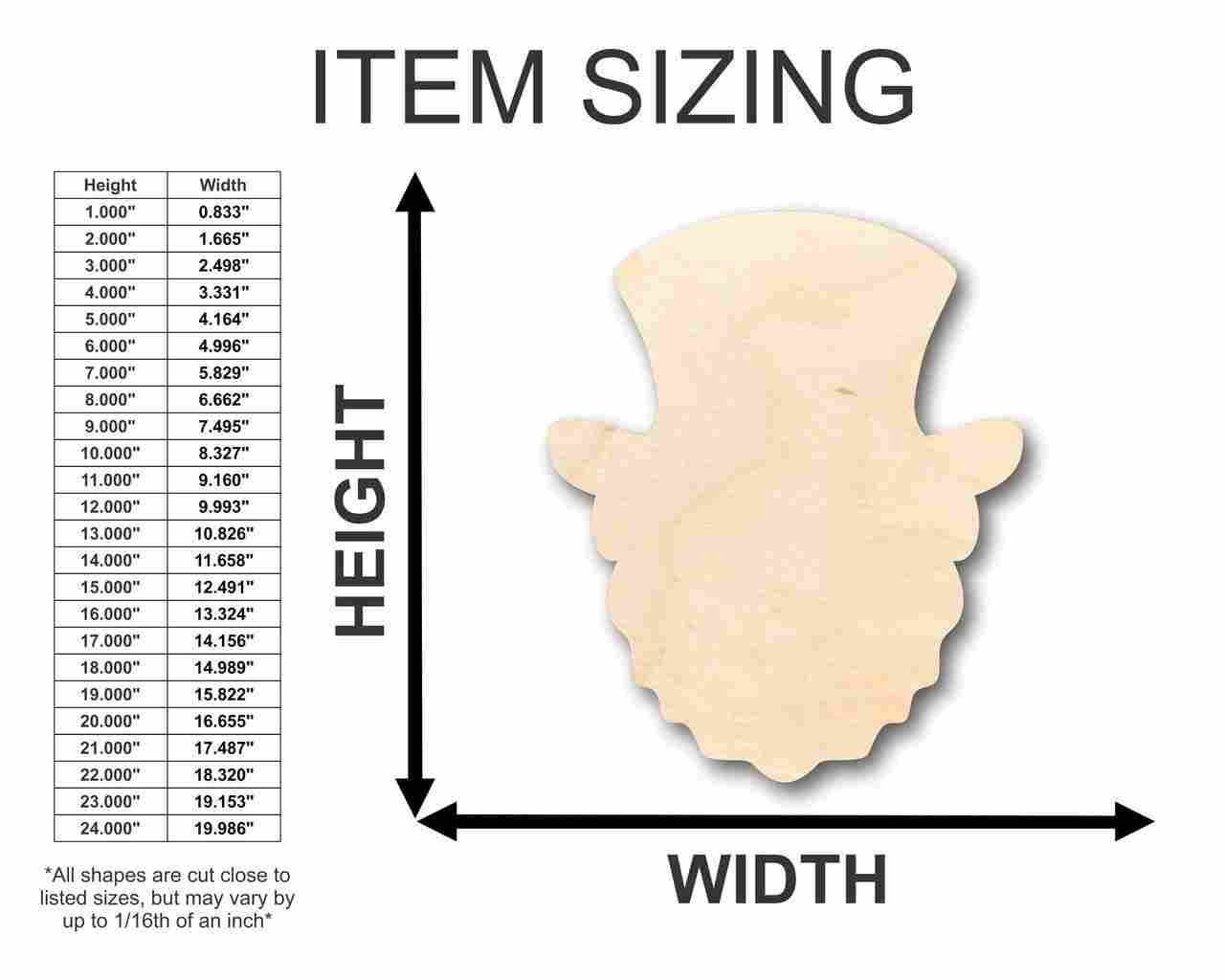 DIY Unfinished Wood Leprechaun Shape for St Patrick's Crafts (Up to 46)