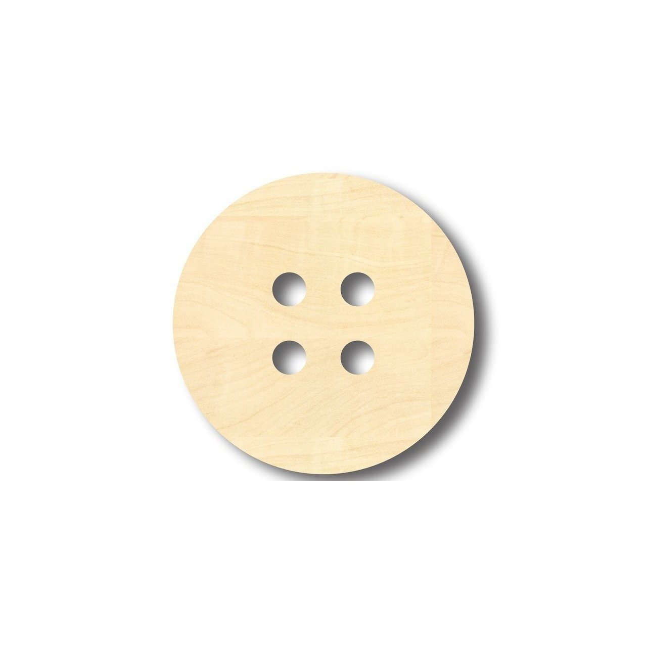 DIY Unfinished Wood Button Shapes for Sewing and Crafts (Up to 46 Pieces)