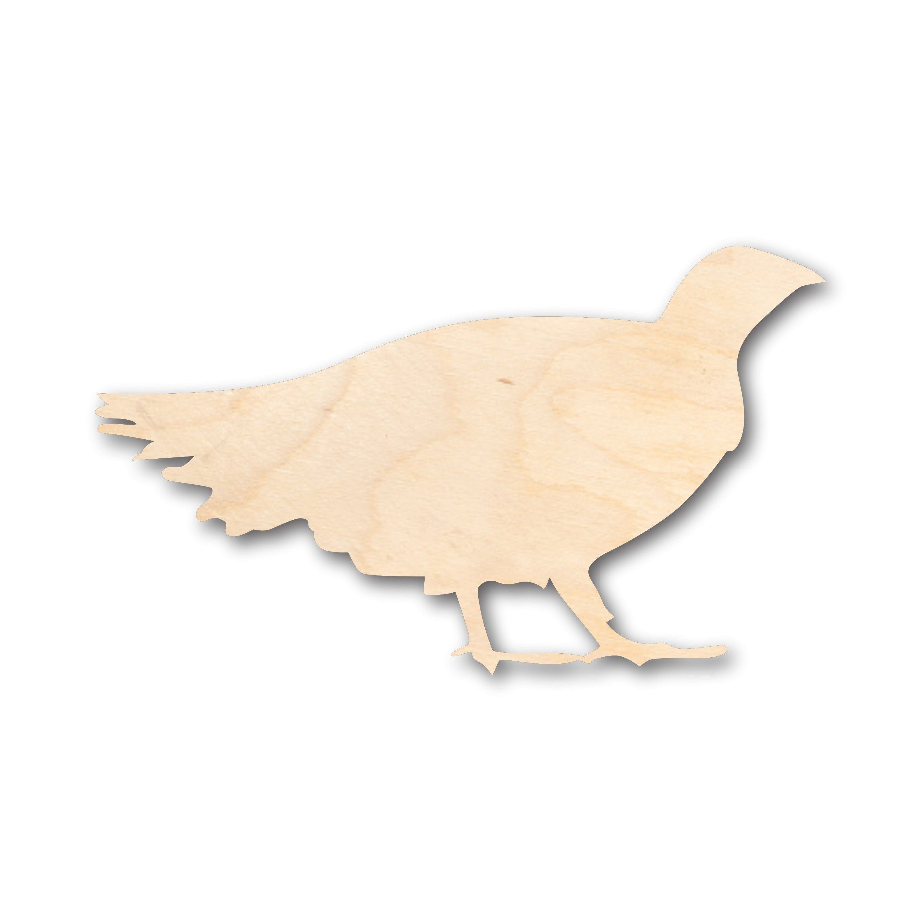 Unfinished Wood Craft - DIY Grouse Bird Shape Available in Sizes Up to 46 Inches