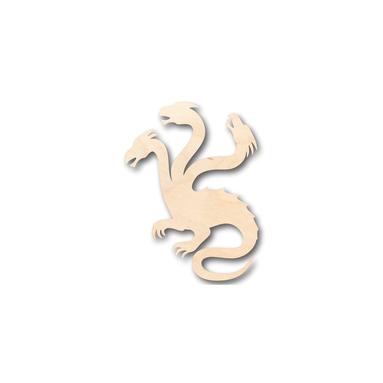 Unfinished Wood Hydra Shape - Mythical - Beast - Craft - up to 46 DIY