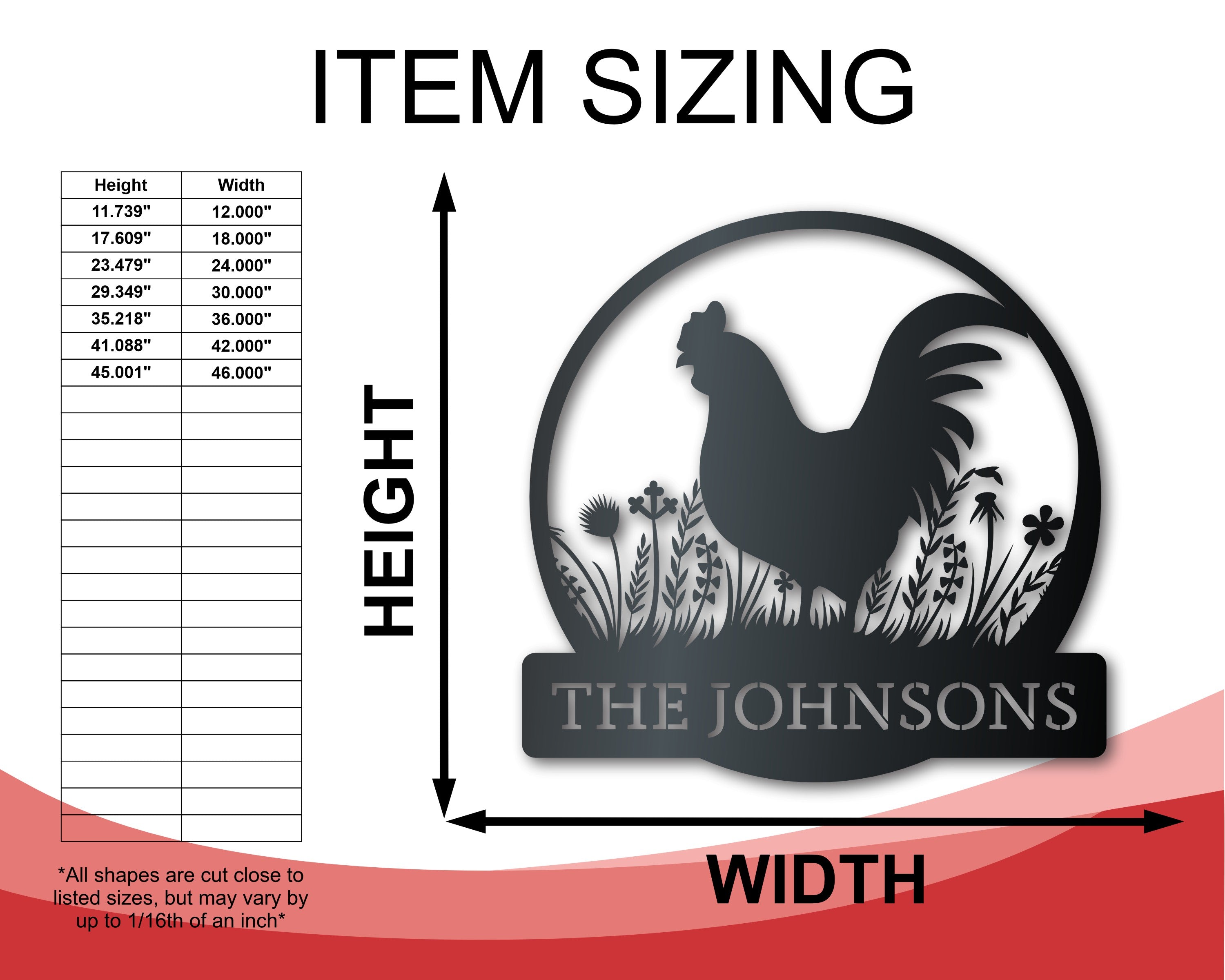Customizable Metal Rooster Wall Art with 14 Color Choices for Your Homestead