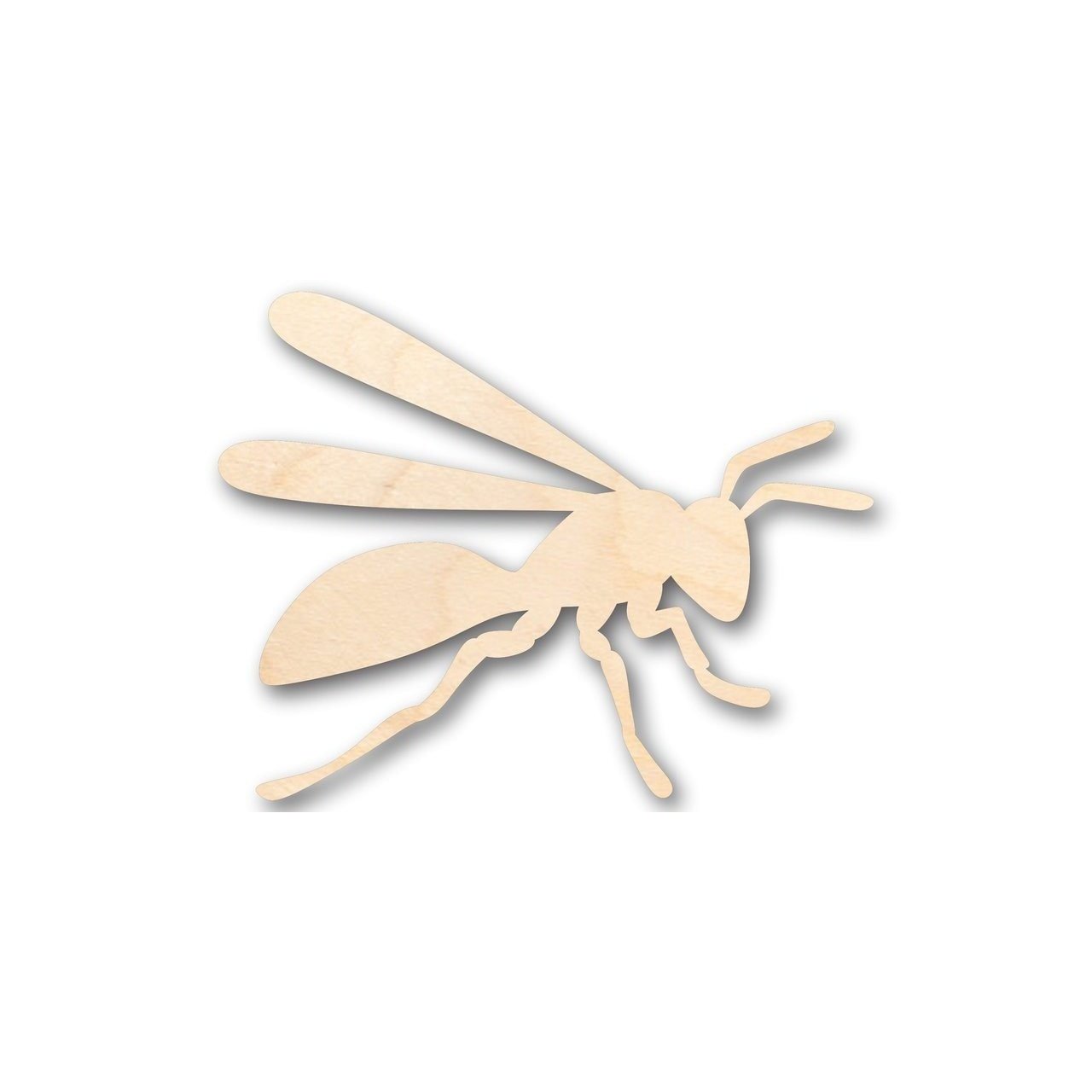 Unfinished DIY Wood Hornet Shapes for Insect, Animal, and Wildlife Crafts - Up to 46 Pieces for Creative Projects
