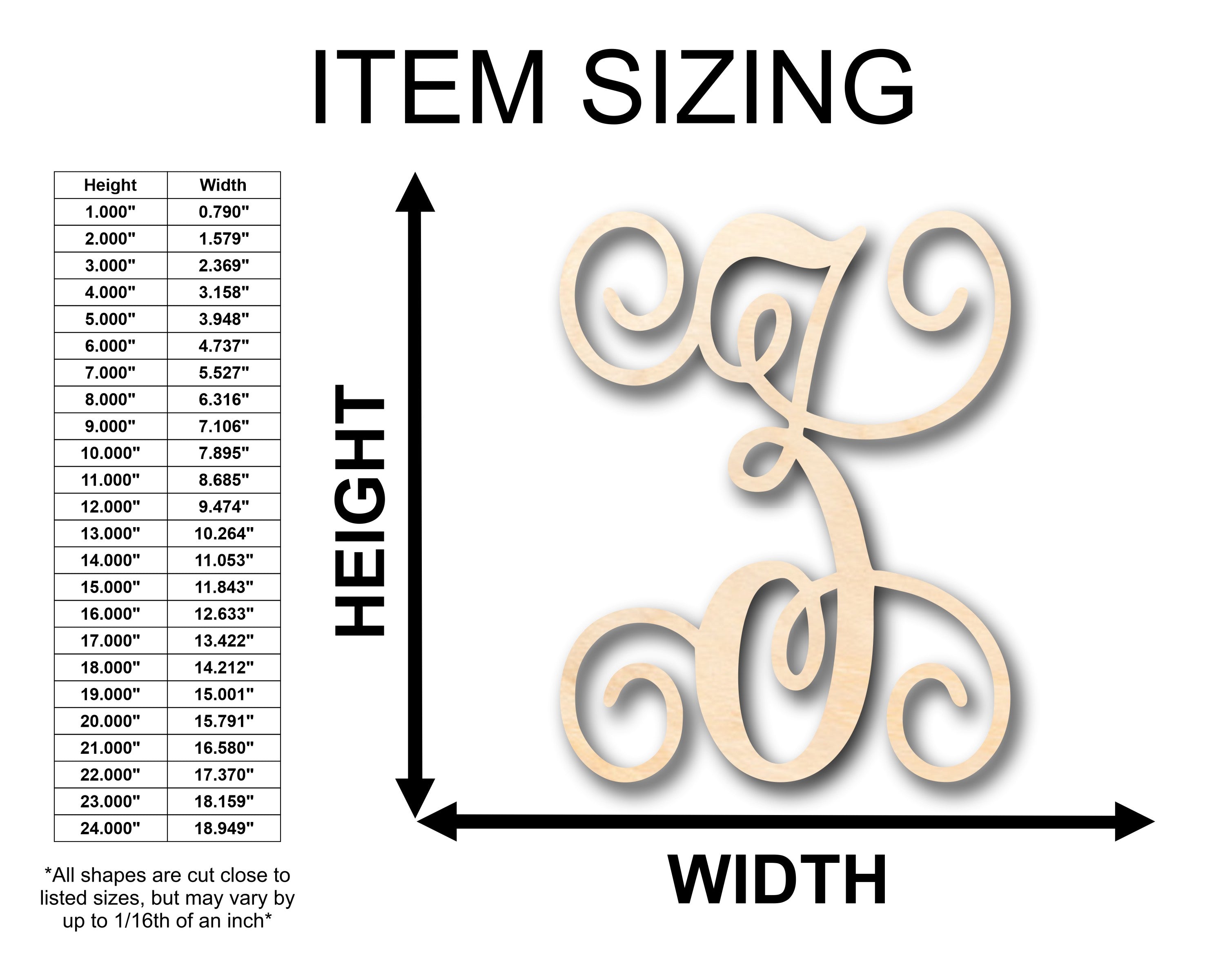 Unfinished Wood Monogram in Z Shape for DIY Crafts - Up to 46 Pieces Available