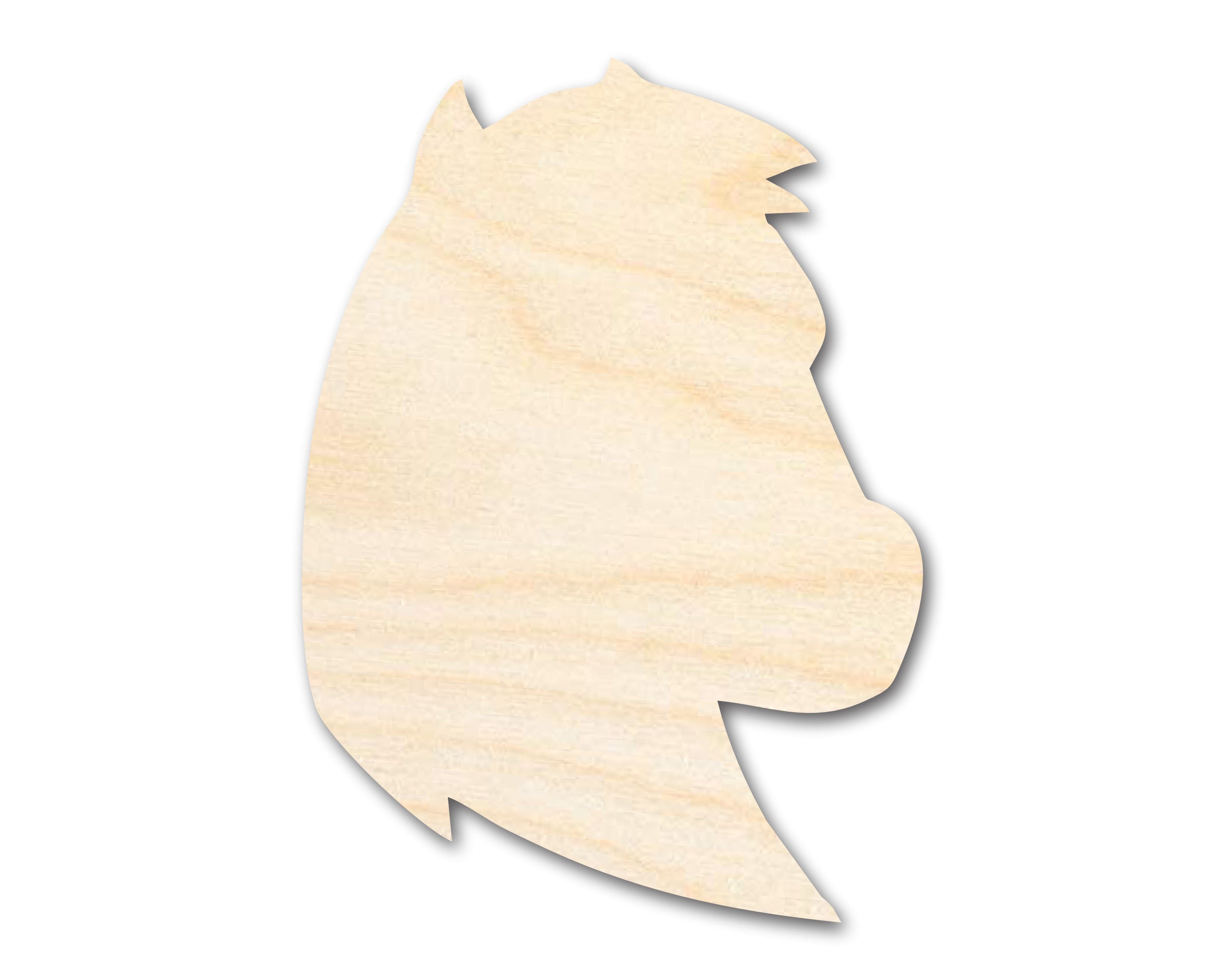 Unfinished Wood Cutout of Mustang Mascot Shape for Do - It - Yourself Crafts | Up to 46 Inches for Multiple DIY Projects