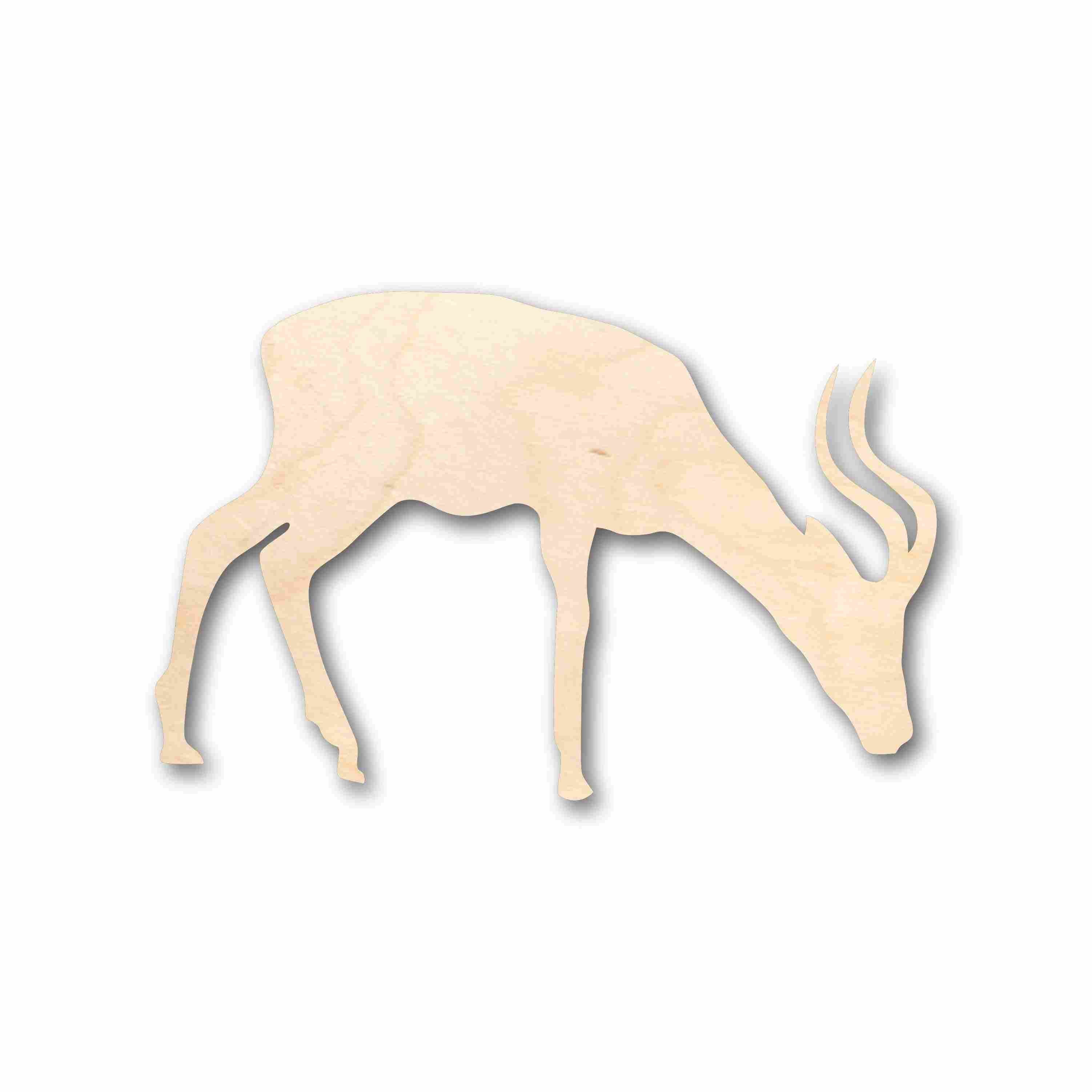 Unfinished Wood DIY Antelope Silhouette Craft Supplies - Suitable for up to 46 DIY Projects