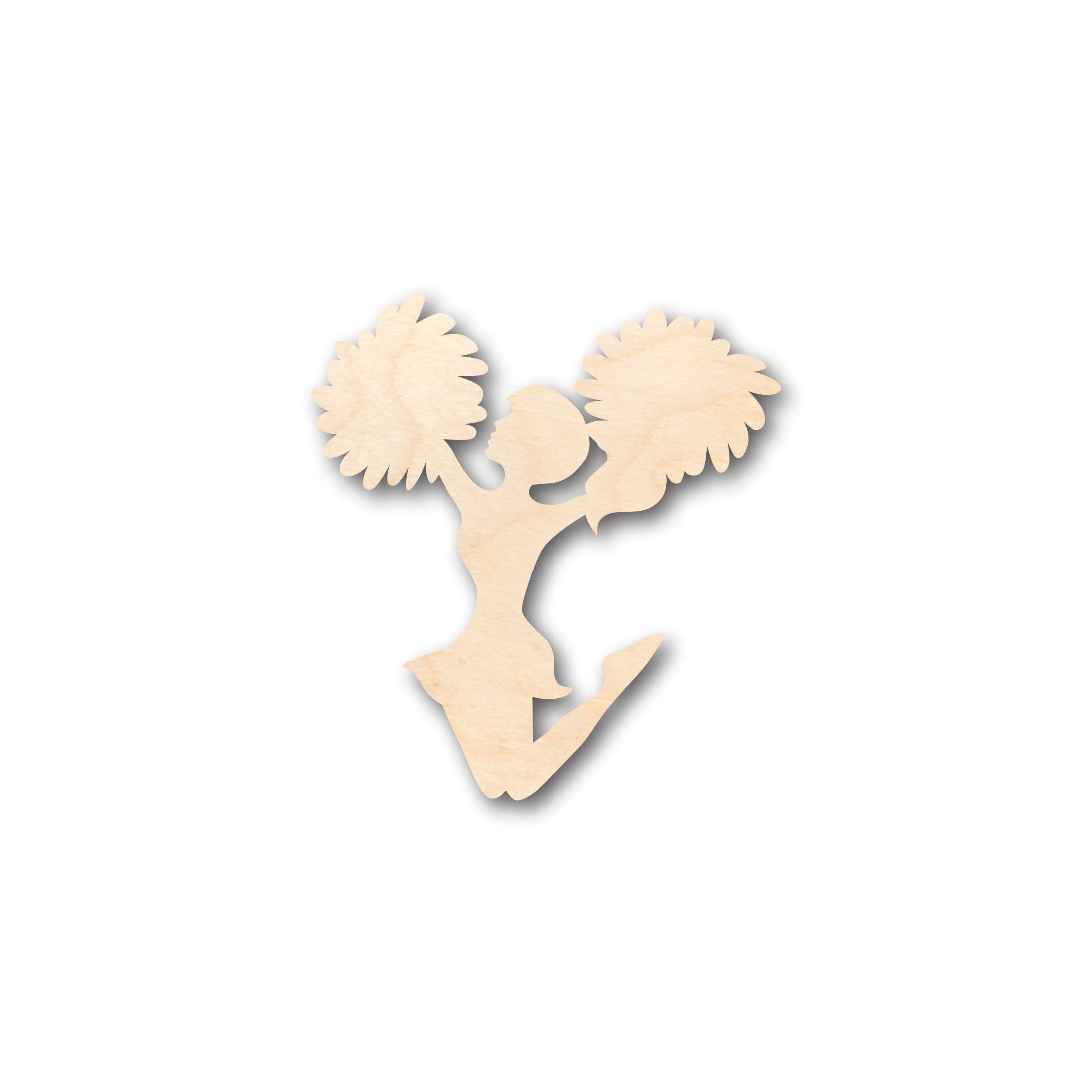 Unfinished Wood Cheer Shape - Craft - up to 46 DIY