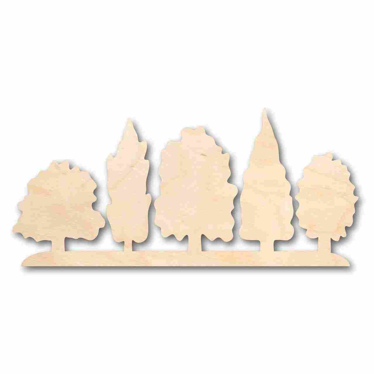 DIY Unfinished Wood Forest Shape - Ideal for Nature & Tree Crafts up to 46