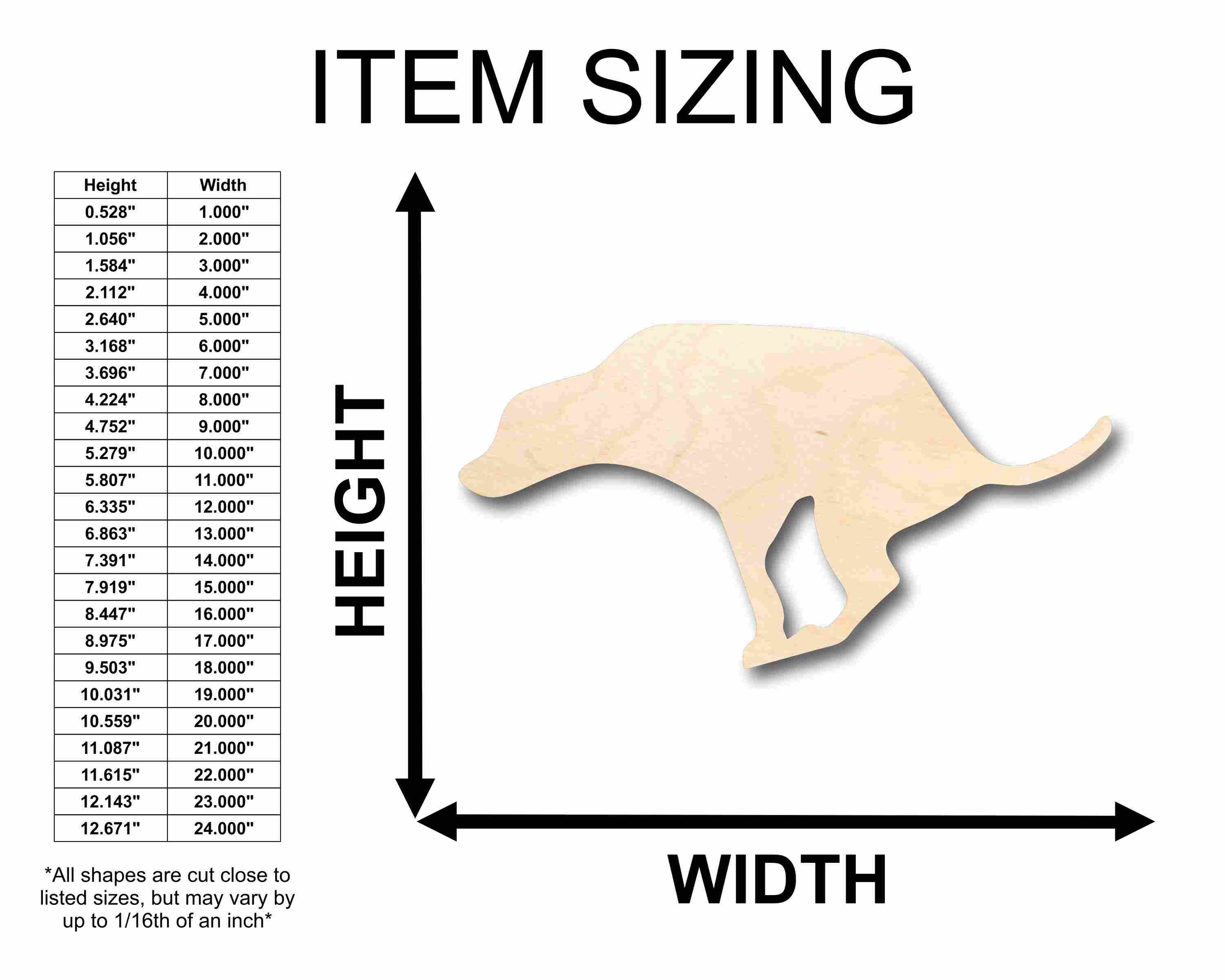 DIY Unfinished Wood Pooping Dog Silhouette - Up to 46 Craft Options