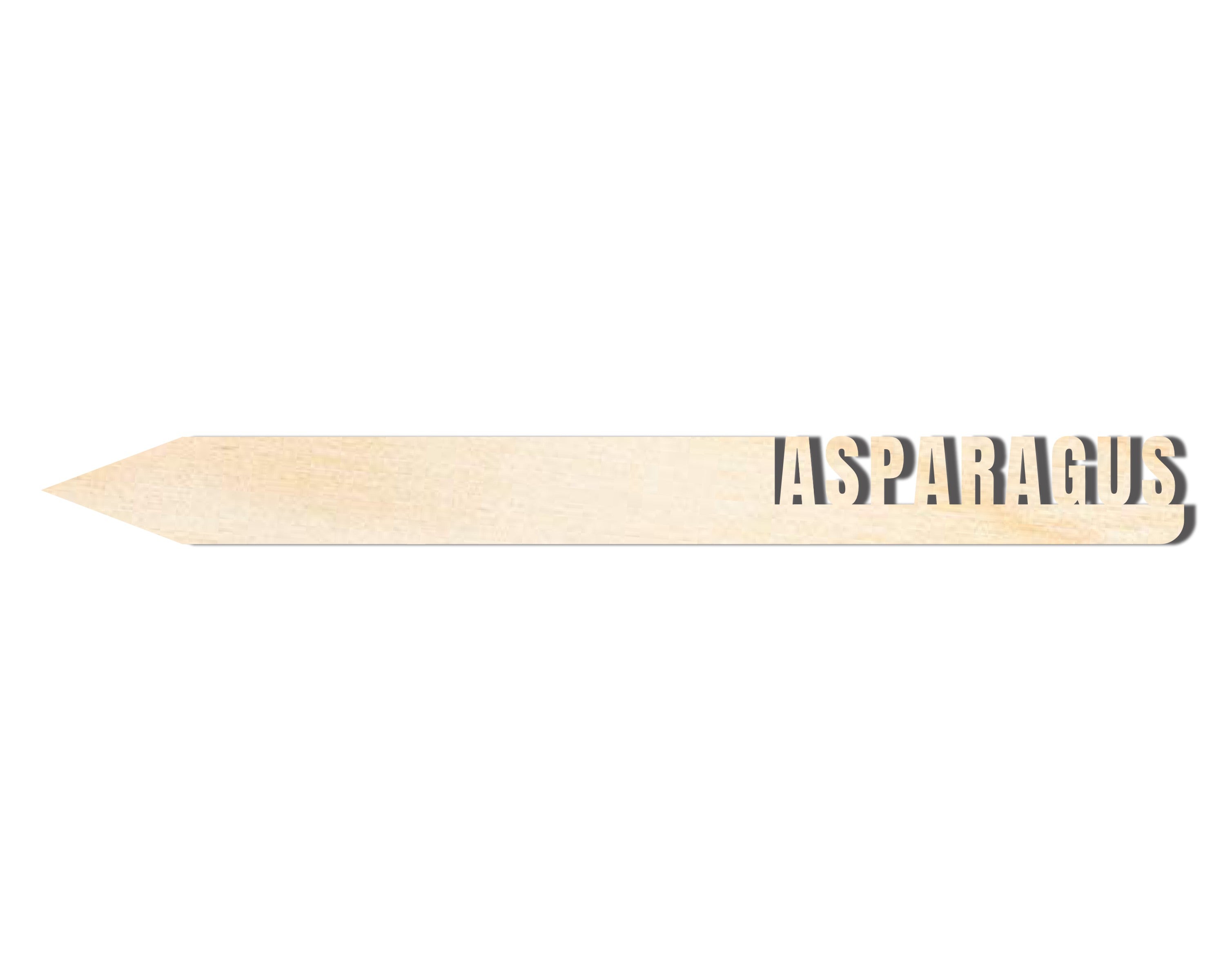 DIY Unfinished Baltic Birch Asparagus Garden Stake, Up to 24 Inches