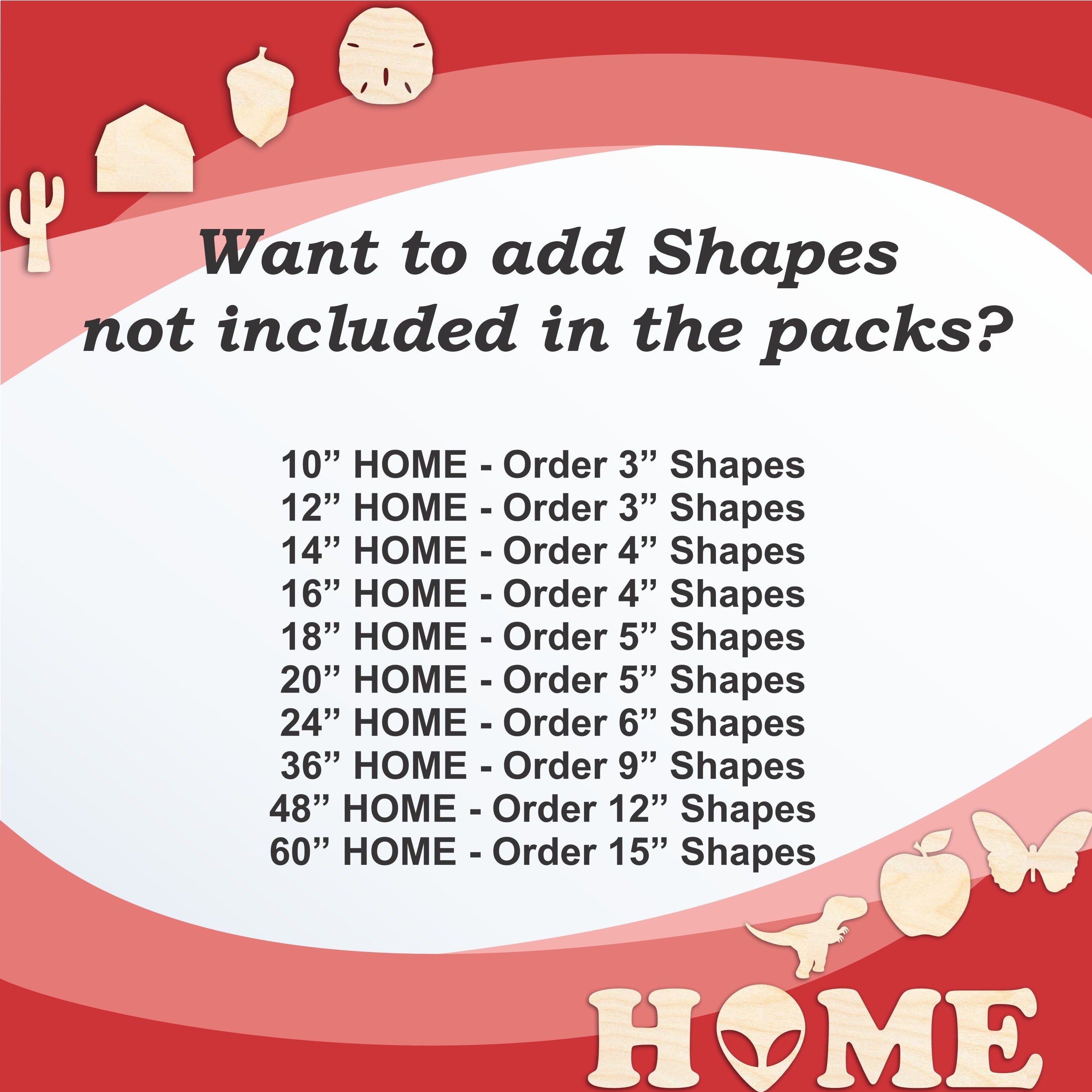 Up to 60 DIY Unfinished Interchangeable Wood Home Craft Set