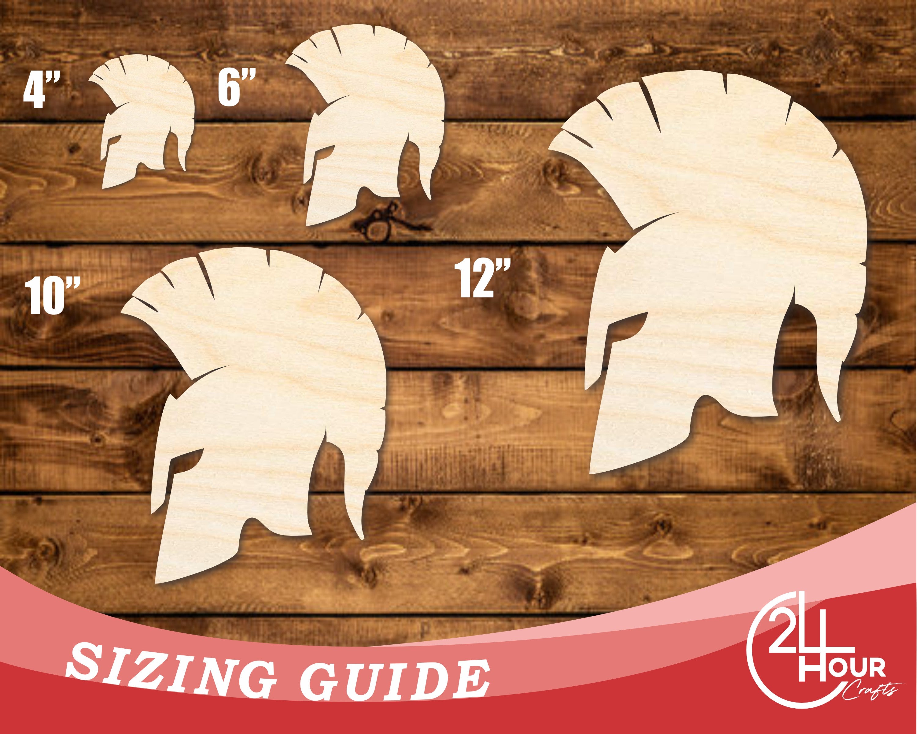Unfinished DIY Craft Cutout in the Shape of a Trojan Mascot | Up to 46 Inches for Do - It - Yourself Projects