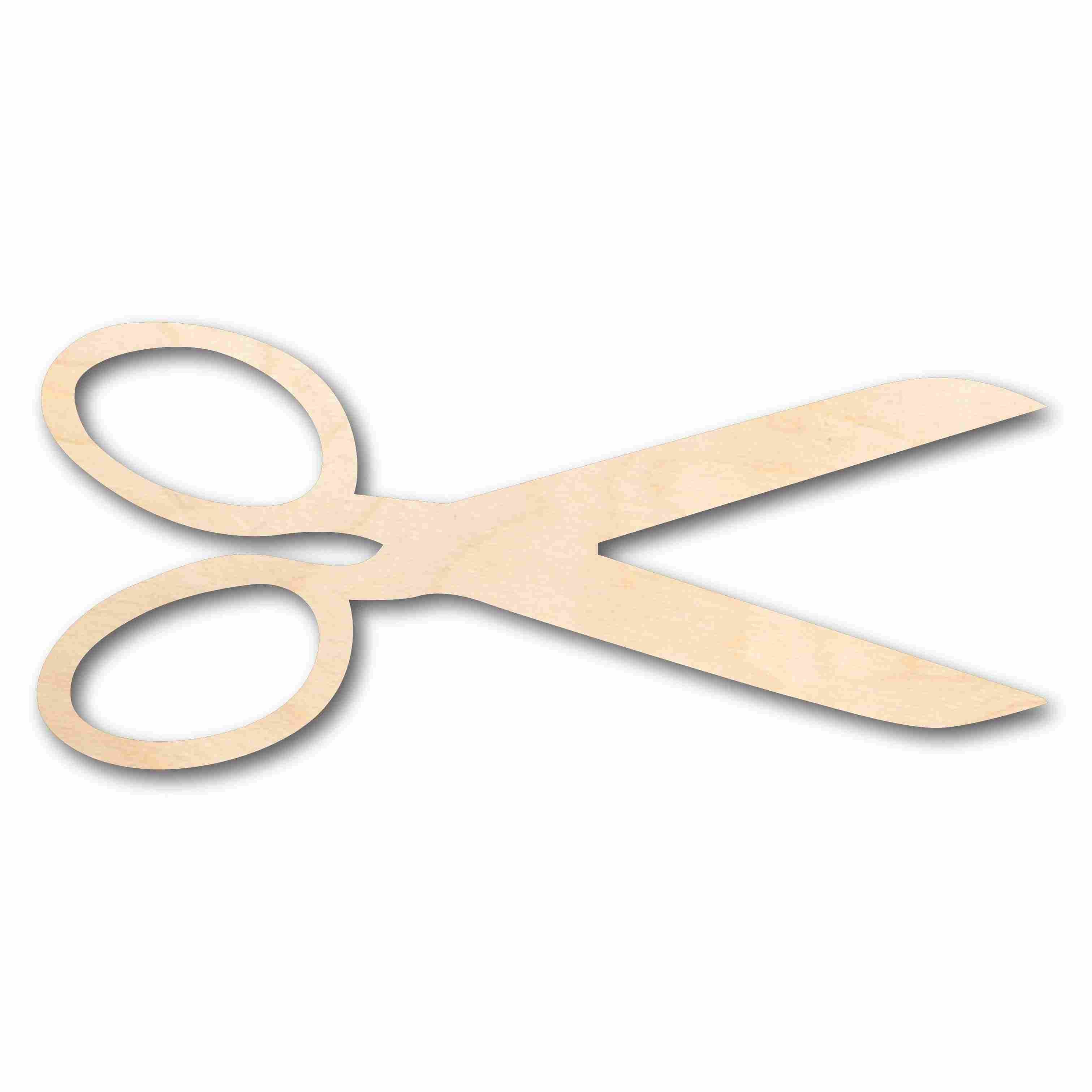 Unfinished Baltic Birch Wood Scissors Silhouette for Up to 46 DIY Craft Projects