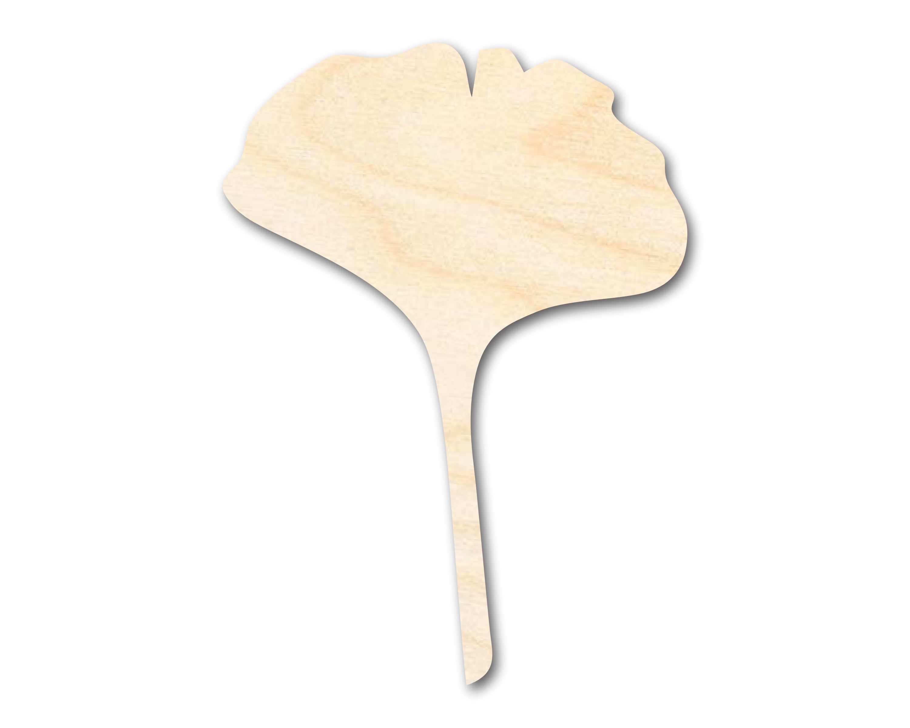 Unfinished Baltic Birch Gingko Leaf Shape Craft Cutouts for Up to 46 DIY Projects