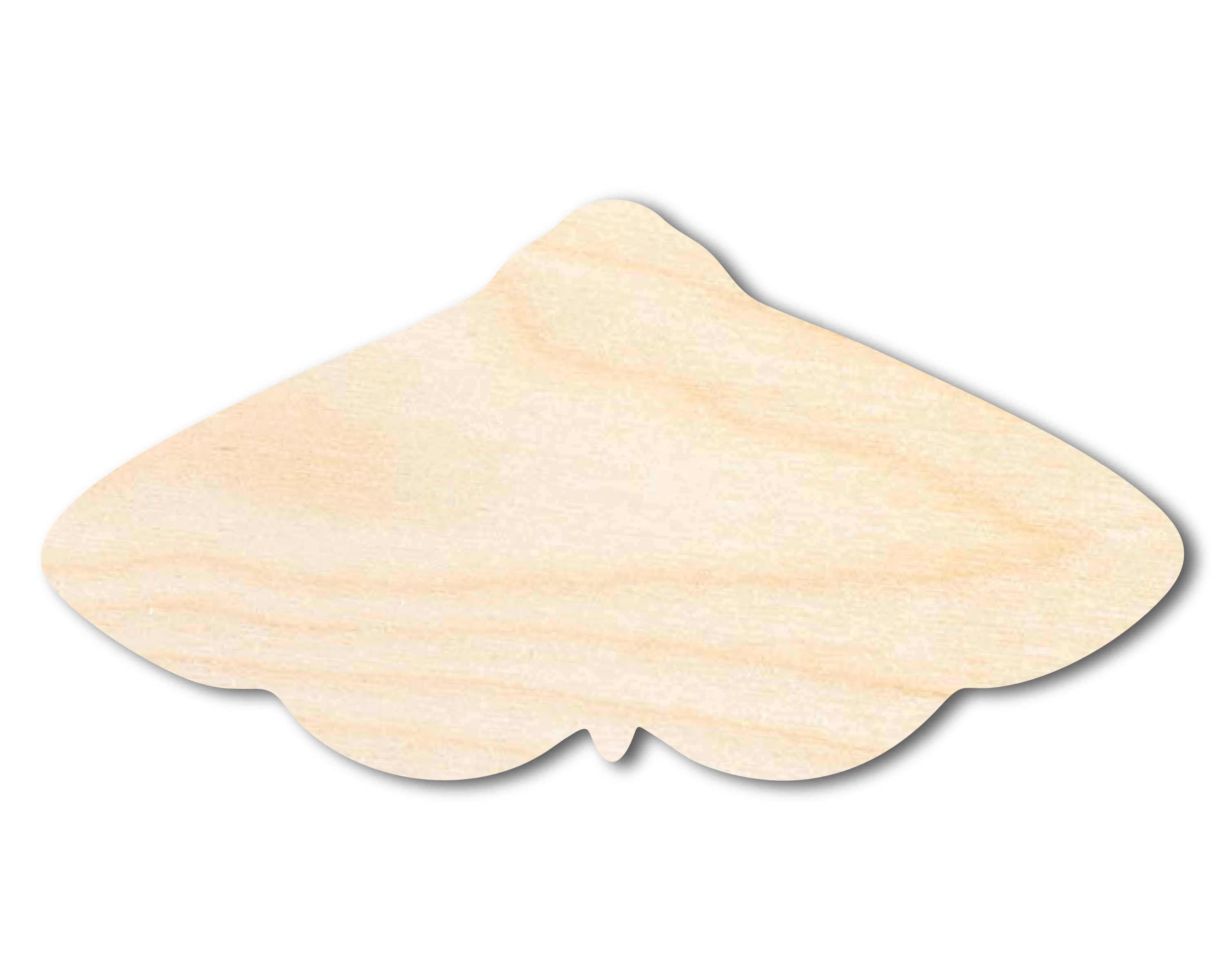 Unfinished Wood Moth Silhouette Craft Shape - Available up to 46 Inches