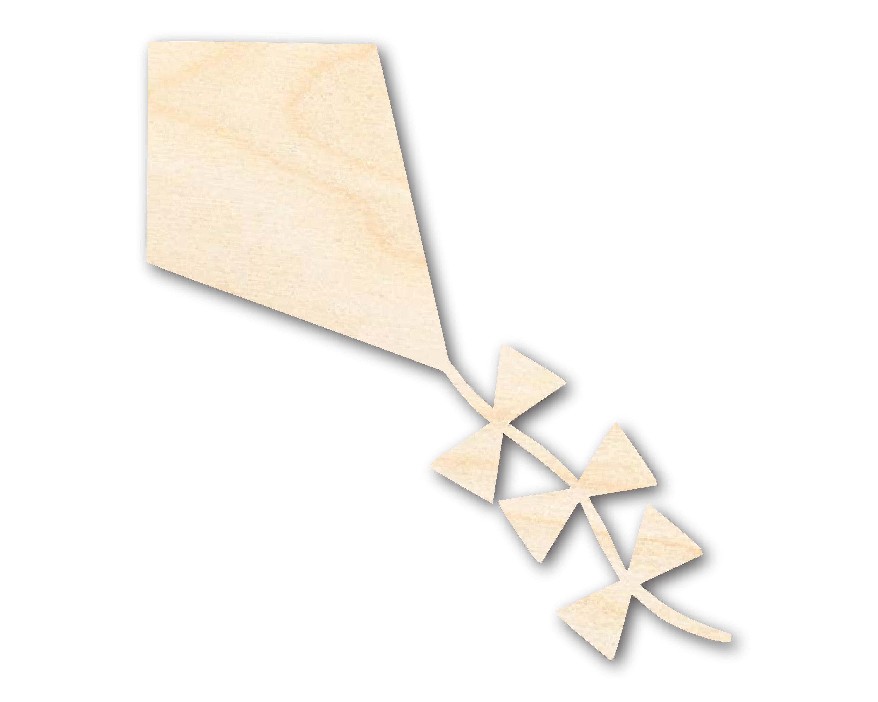 DIY Unfinished Baltic Birch Wood Kite Shape Cutout - Up to 46 Inches for 46+ DIYs