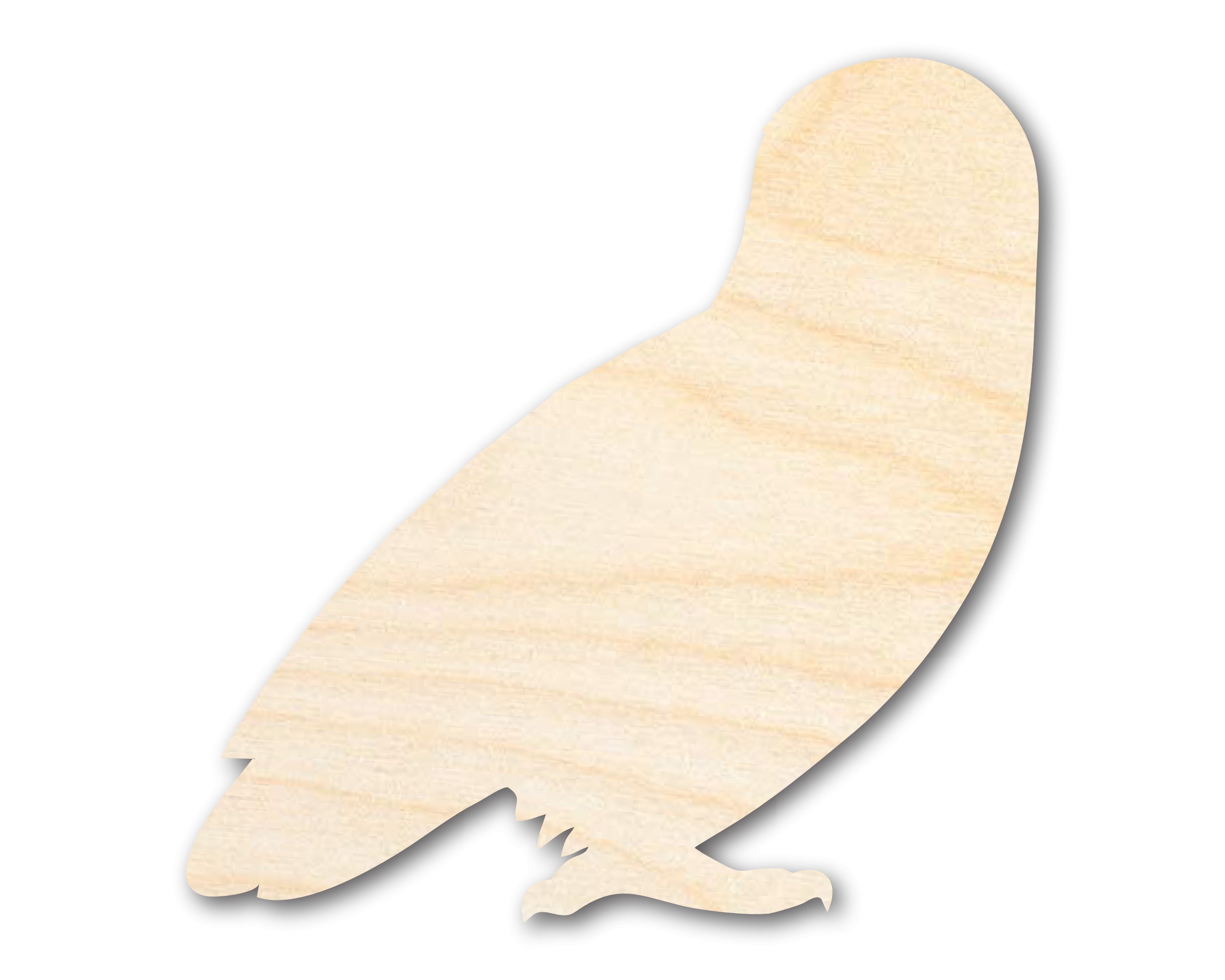 Unfinished Baltic Birch Spooky Owl Shape DIY Craft Cutout, Up to 46 Inches