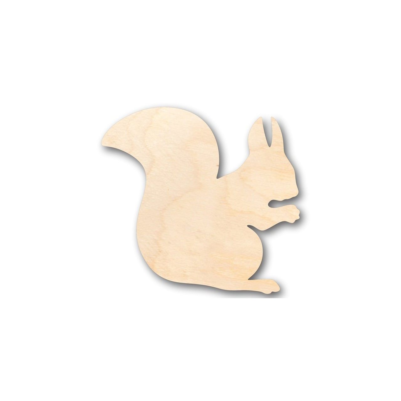 DIY Unfinished Wood Squirrel Shape Animal Craft up to 24 Inches
