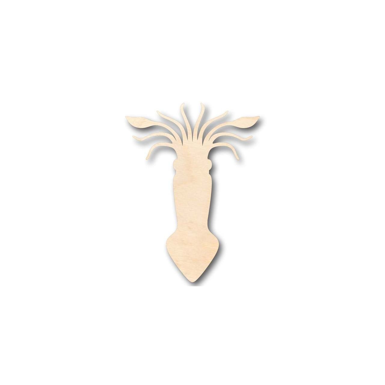 DIY Unfinished Ocean - Nursery Wood Squid Shapes up to 46