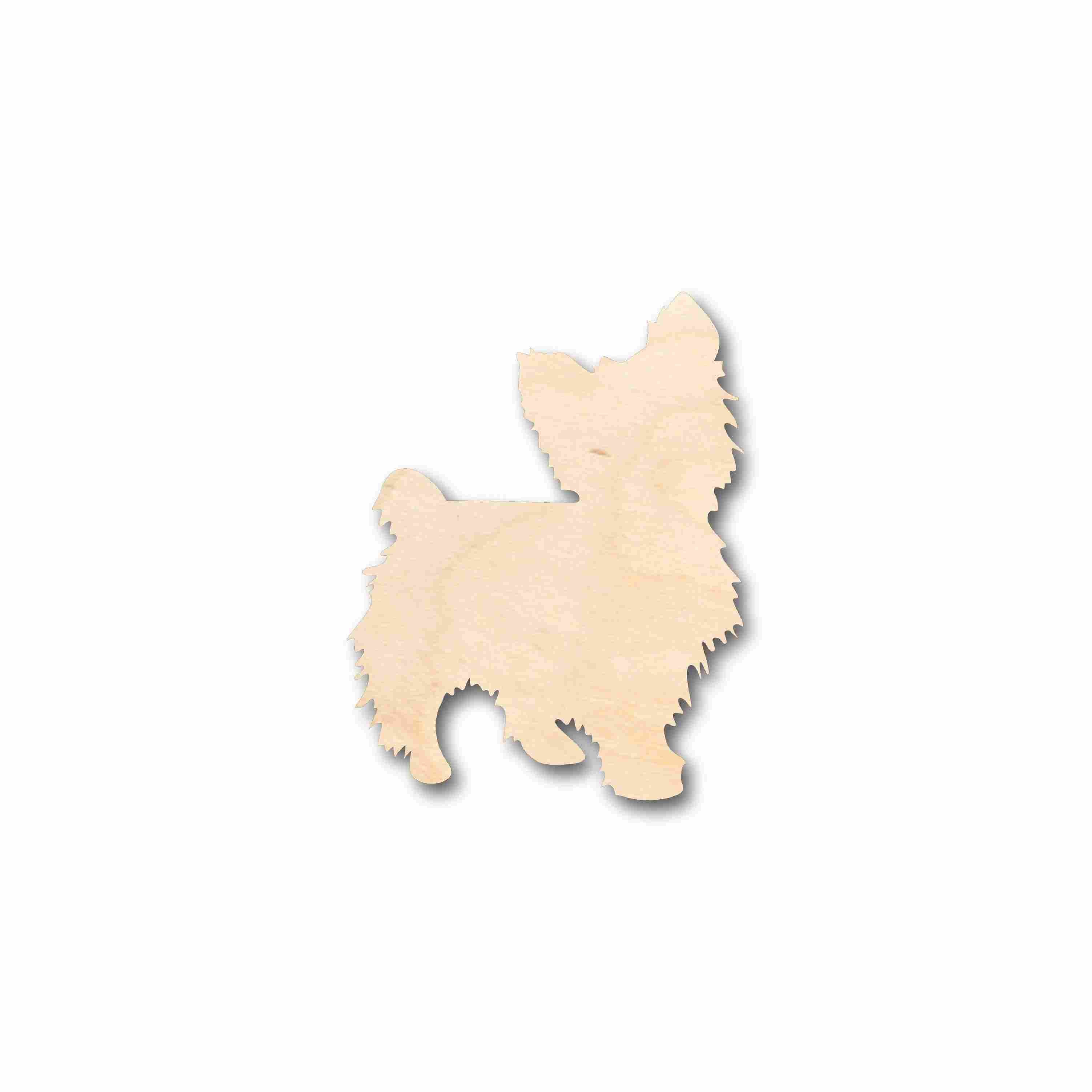 Unfinished Wood Yorkshire Terrier Silhouette for Up to 46 Do - It - Yourself Craft Projects