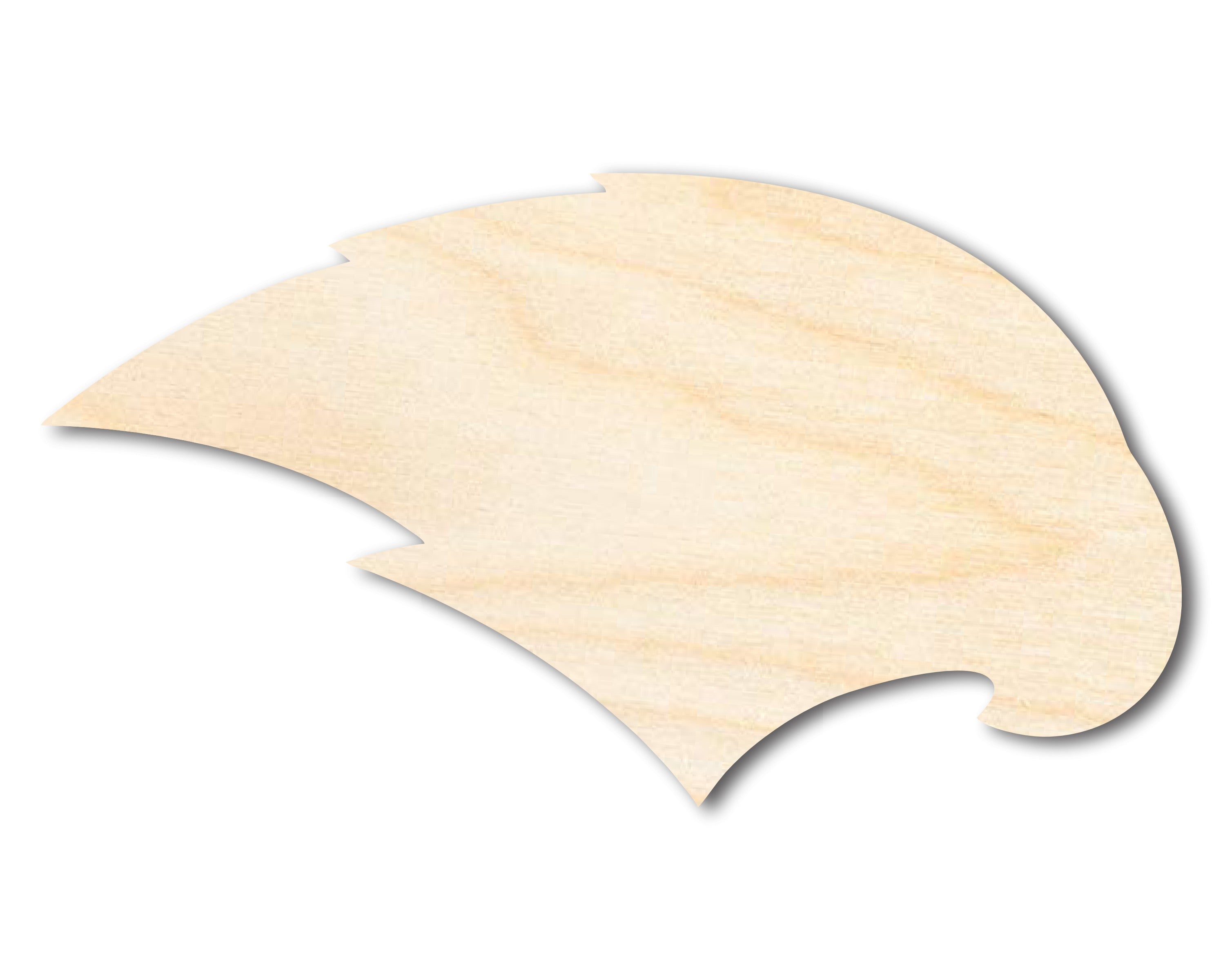 DIY Unfinished Wood Hawk Mascot Cutout - Up to 46 Inches for Crafts