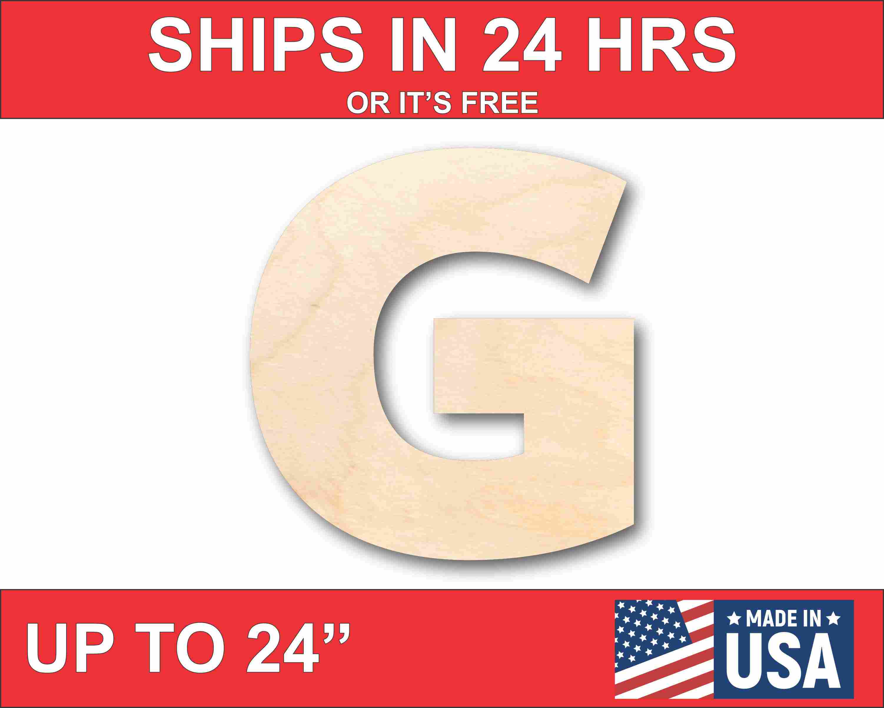 DIY Unfinished Wood Block Letter G - Up to 46 Craft Projects