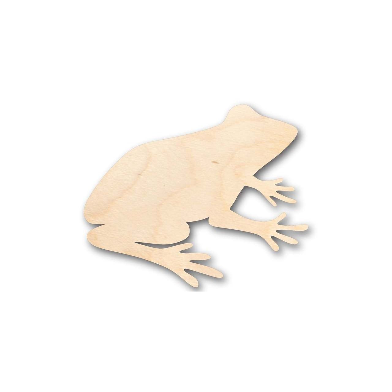 DIY Unfinished Wood Frog Shapes for Spring Crafts up to 24 Inches