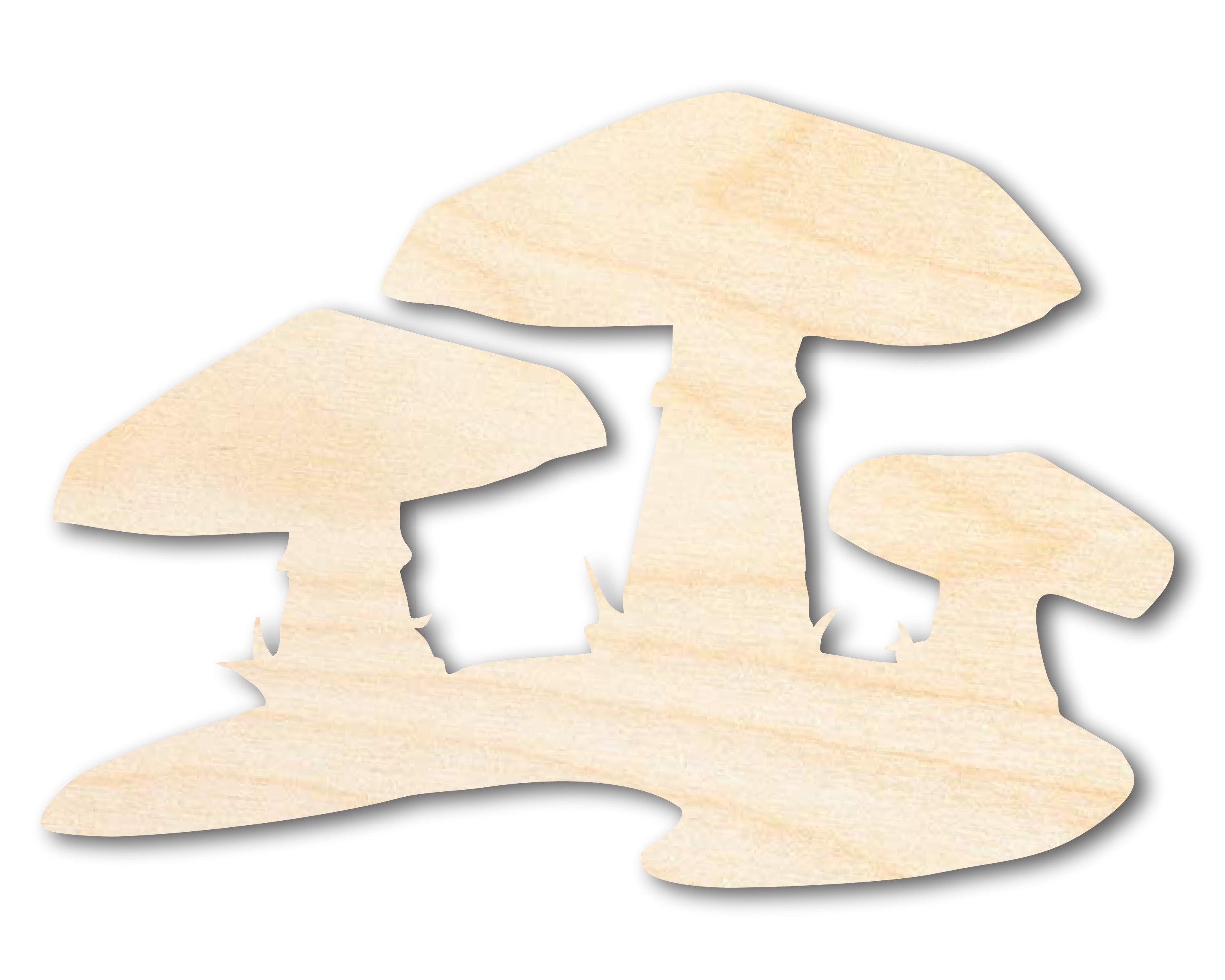 Unfinished Baltic Birch Wood Mushroom Shapes - Up to 36 Inches for Crafts