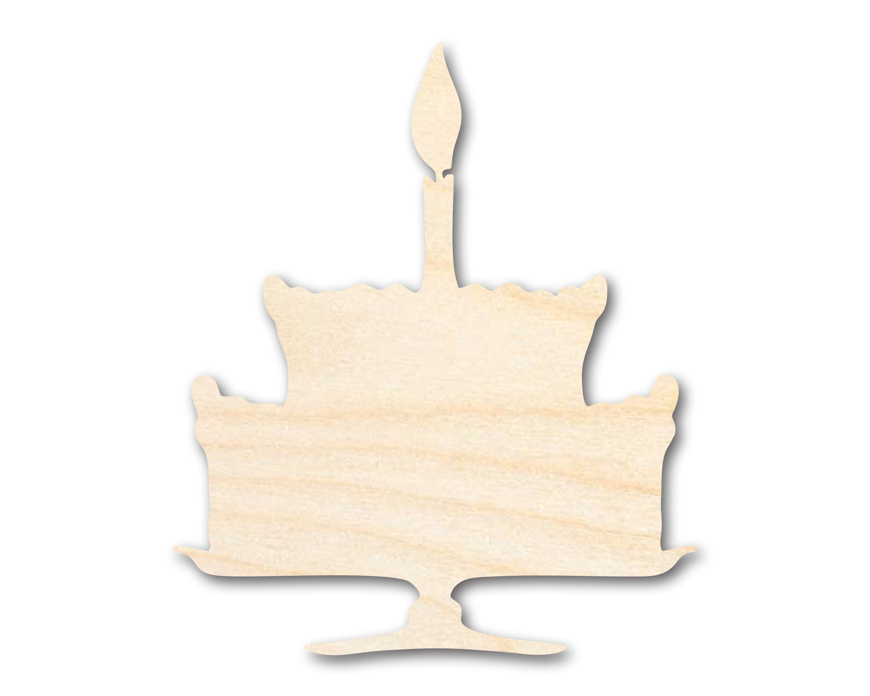 Unfinished Baltic Birch Wood Party Cake Shapes - Craft Items up to 36 Inches