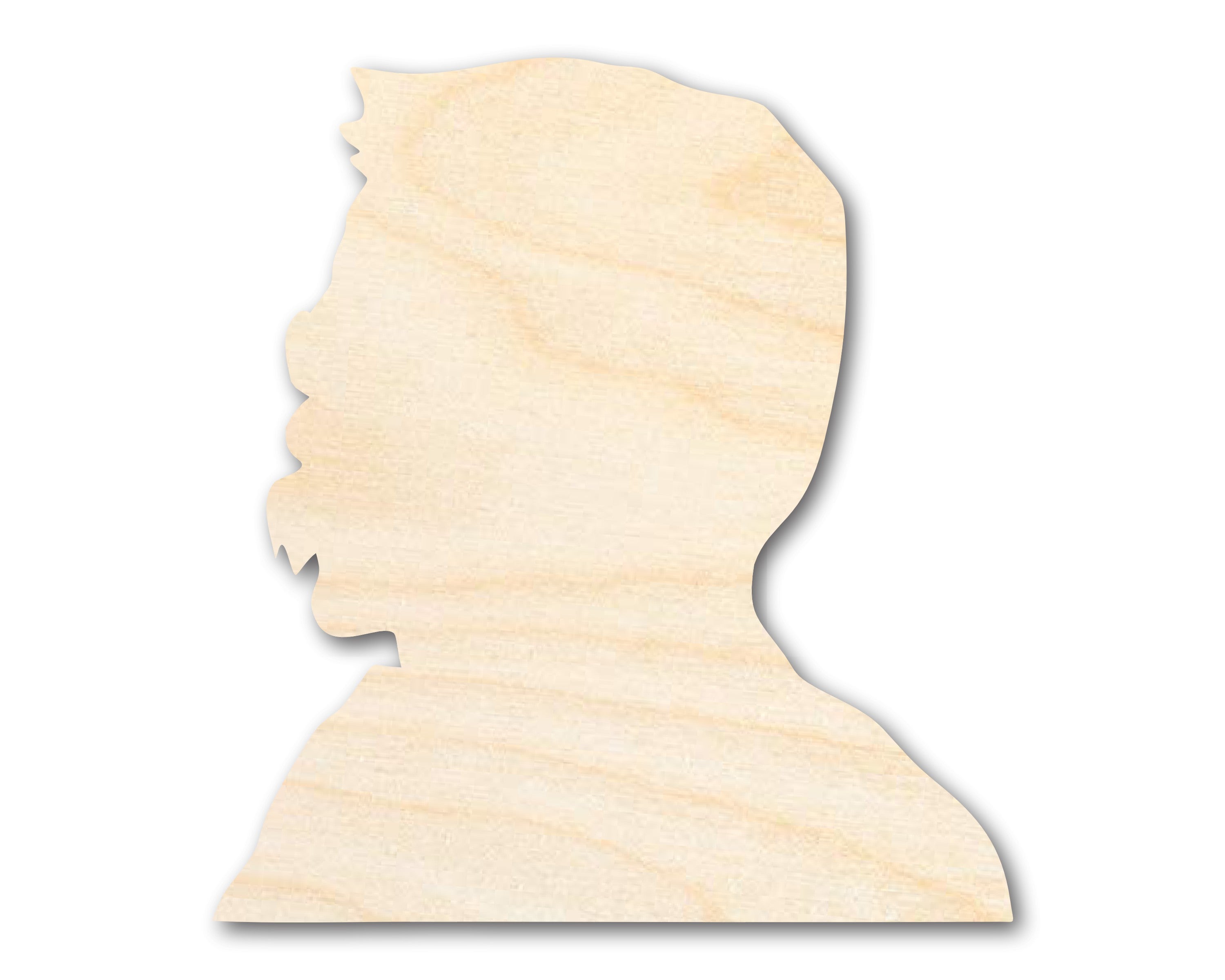 Unfinished DIY Craft Cutout in the Shape of Theodore Roosevelt for Up to 46 DIY Projects