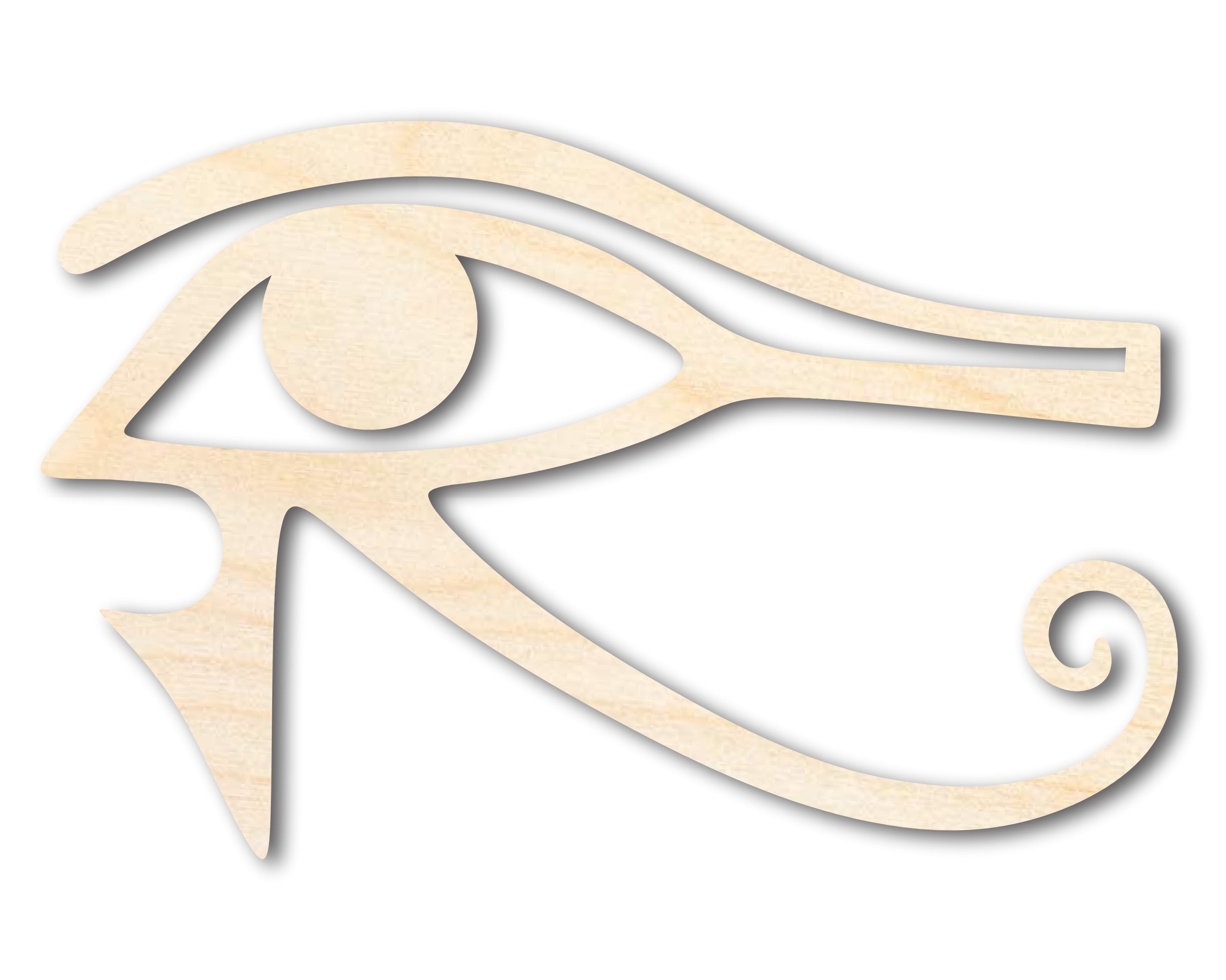 DIY Unfinished Wood Eye of Ra Shape for Egyptian Mythical Crafts up to 46