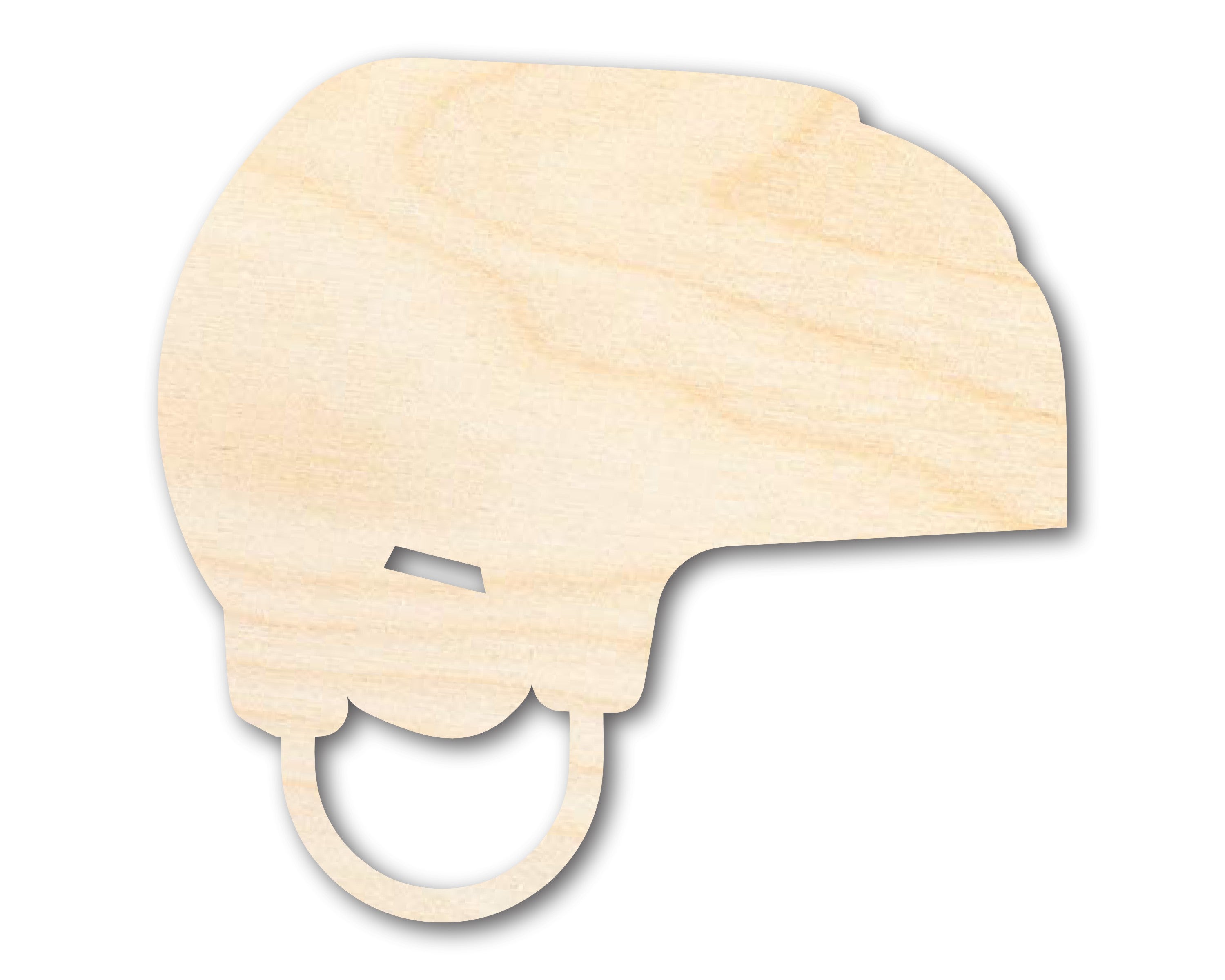 Unfinished Baltic Birch Wood Cutout in Hockey Helmet Shape for DIY Crafts - Up to 46 Inches for 24+ DIY Projects