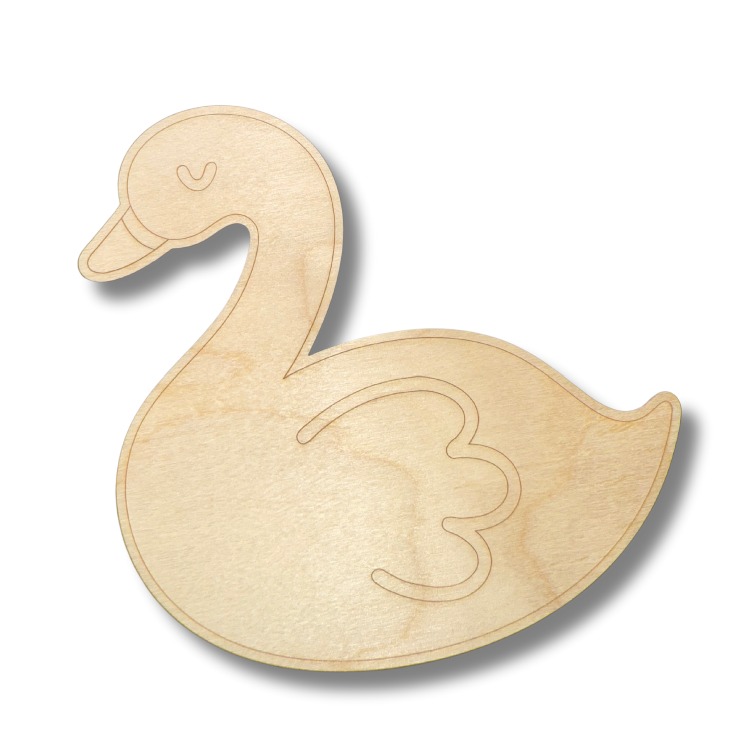 Unfinished Wood Etched Swan Shapes for Up to 30 DIY Paint - by - Line Crafts