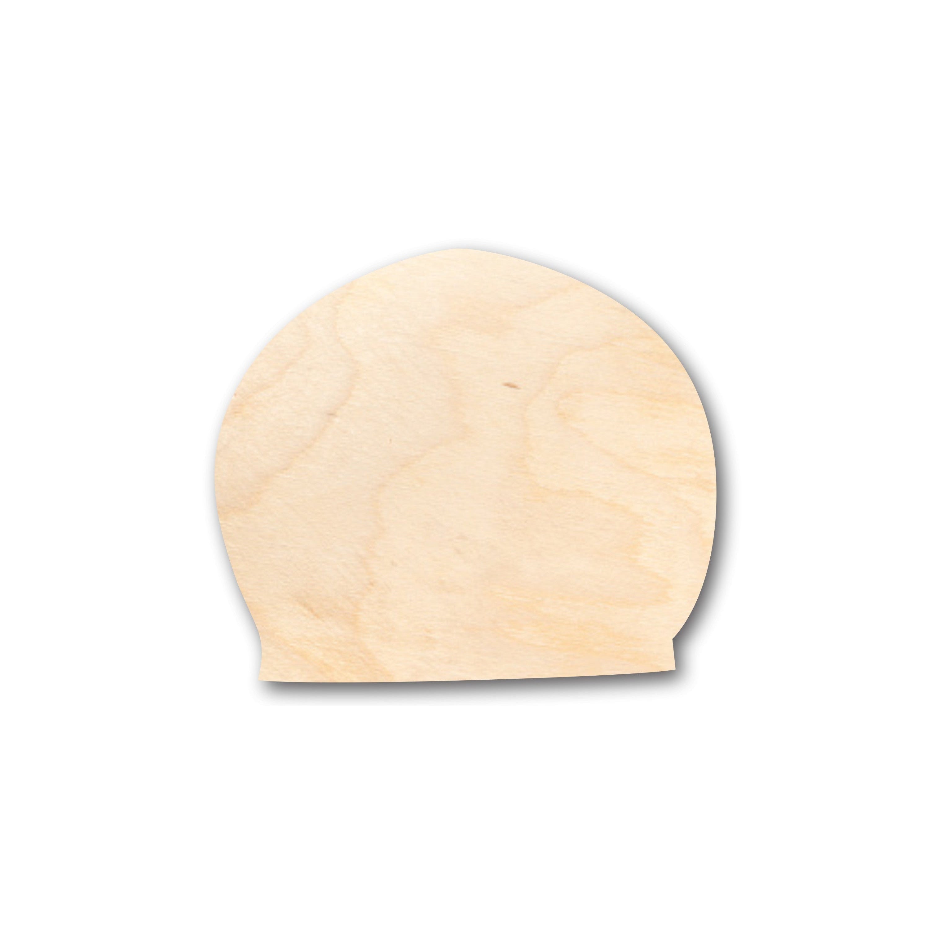 Unfinished Baltic Birch Wood Swim Cap Shaped Craft Items for Up to 46 Do - It - Yourself Projects