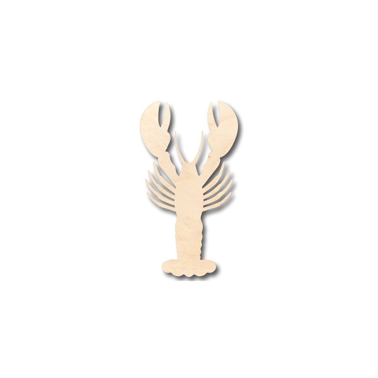 DIY Unfinished Wood Lobster Shape for Ocean Nursery Crafts (Up to 46)