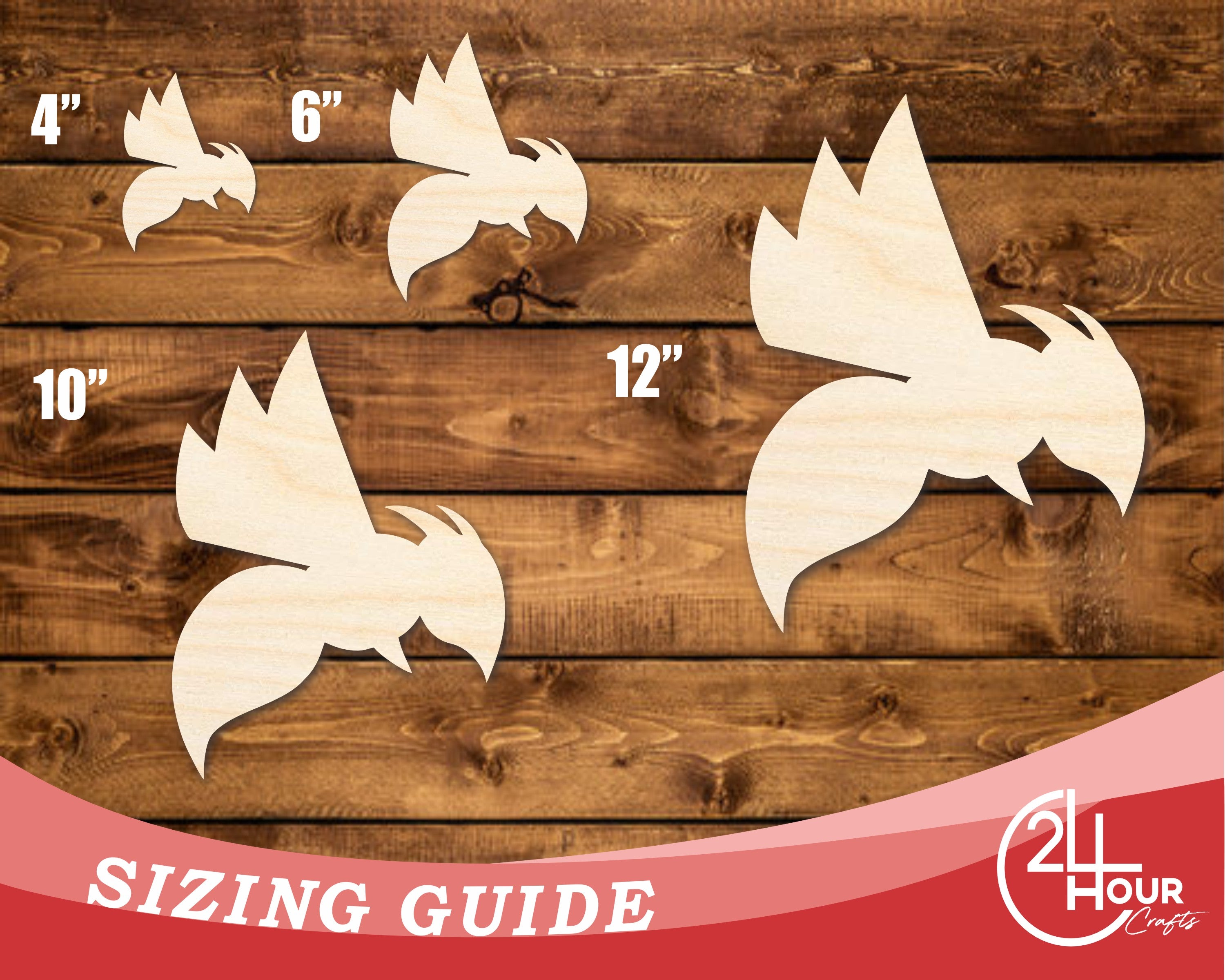 DIY Unfinished Baltic Birch Hornet Mascot Shape Cutout up to 46 Inches